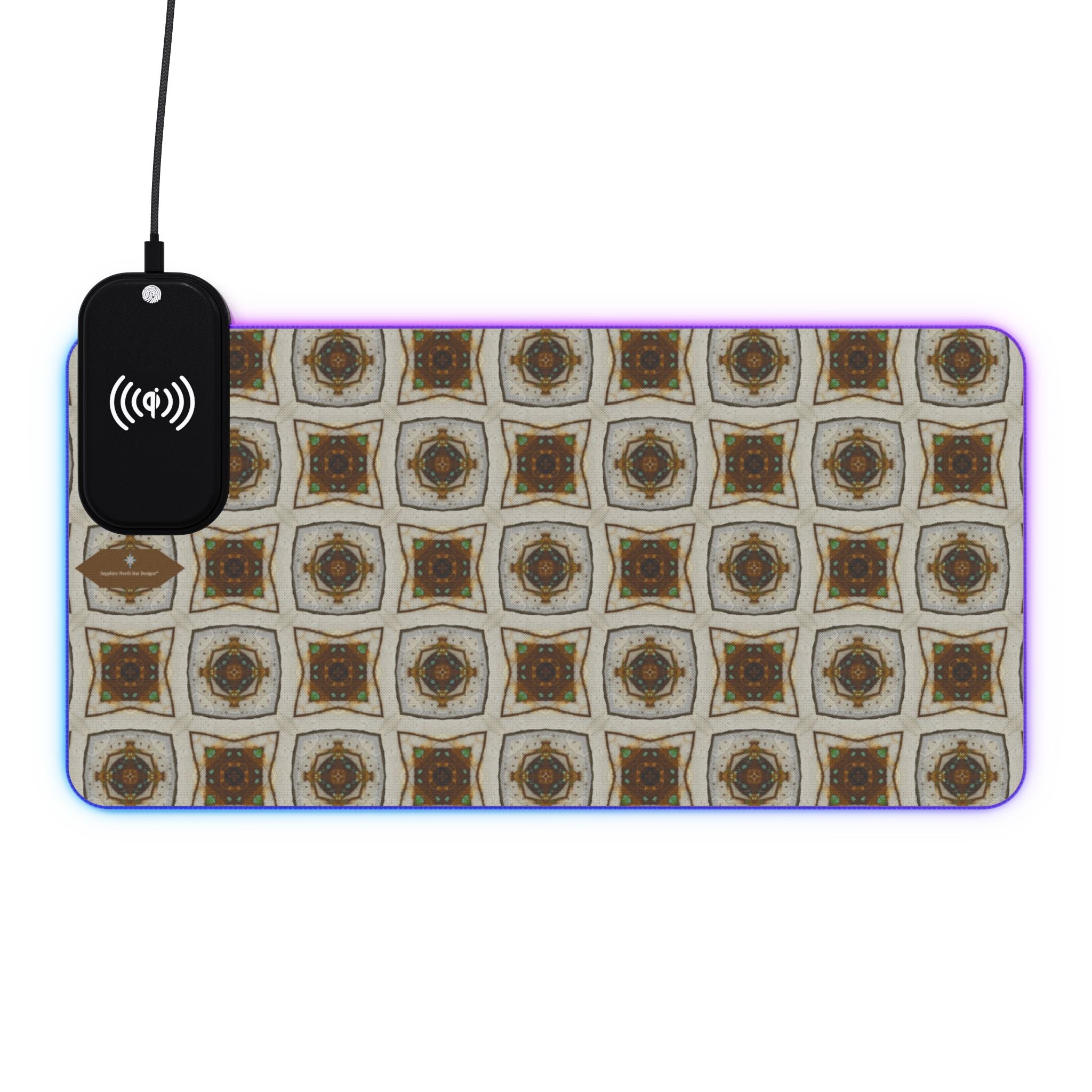 Tanin LED Mouse Pad with Wireless Phone Charging