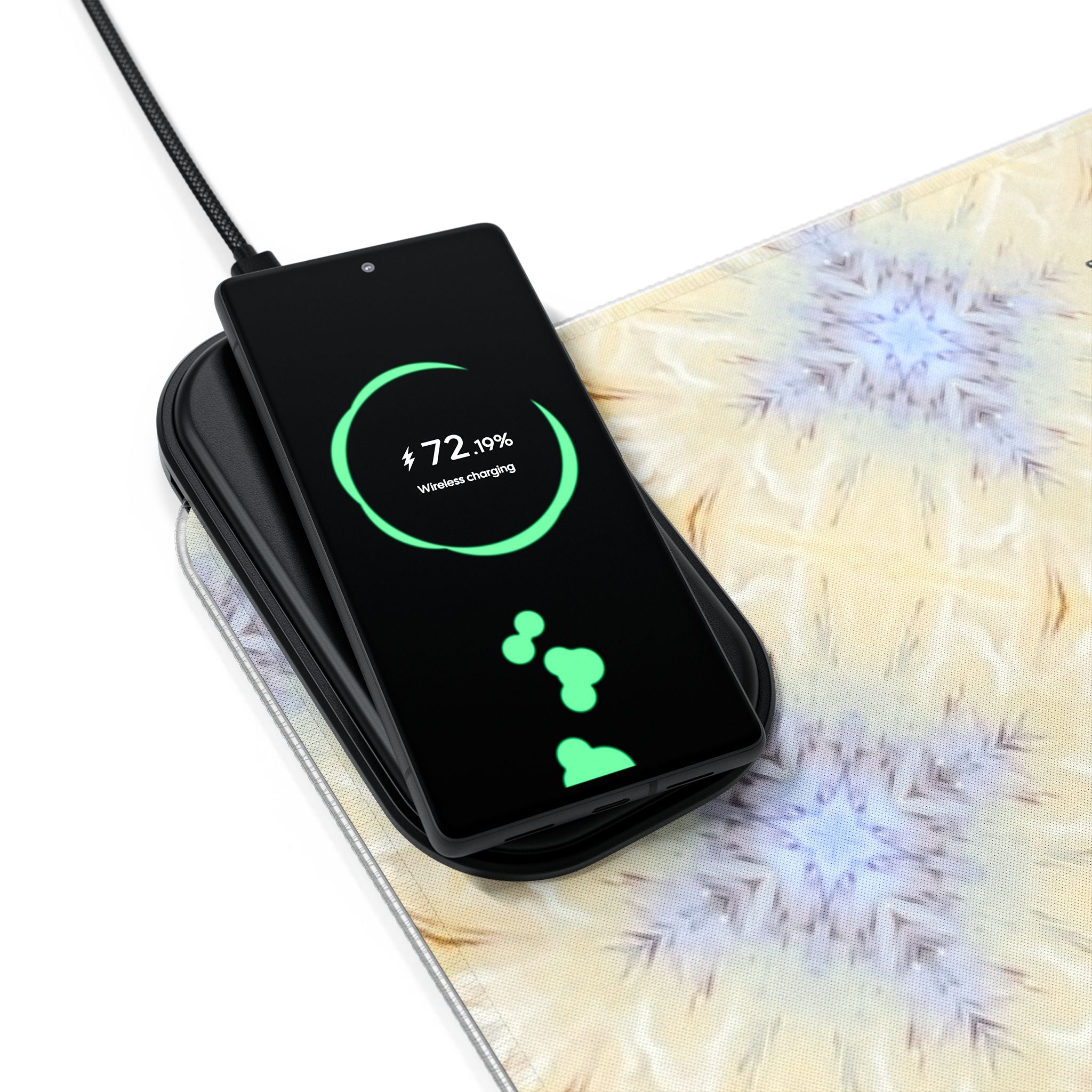 Ivaana LED Mouse Pad with Wireless Phone Charging