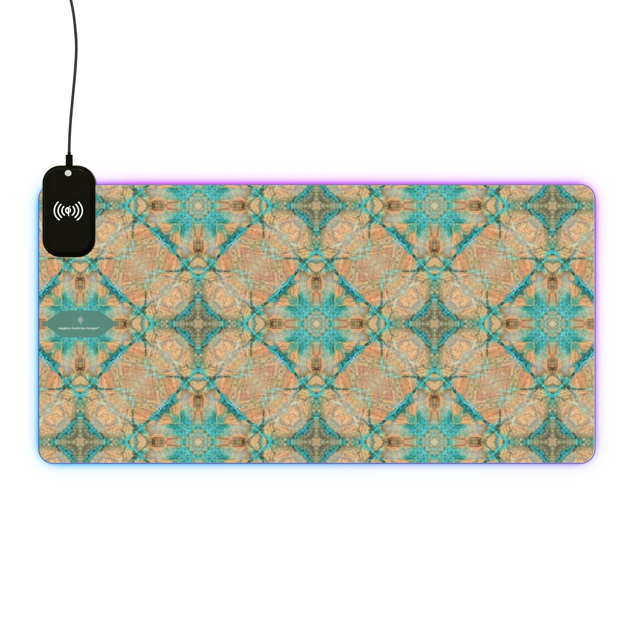 Dakota LED Mouse Pad with Wireless Phone Charging