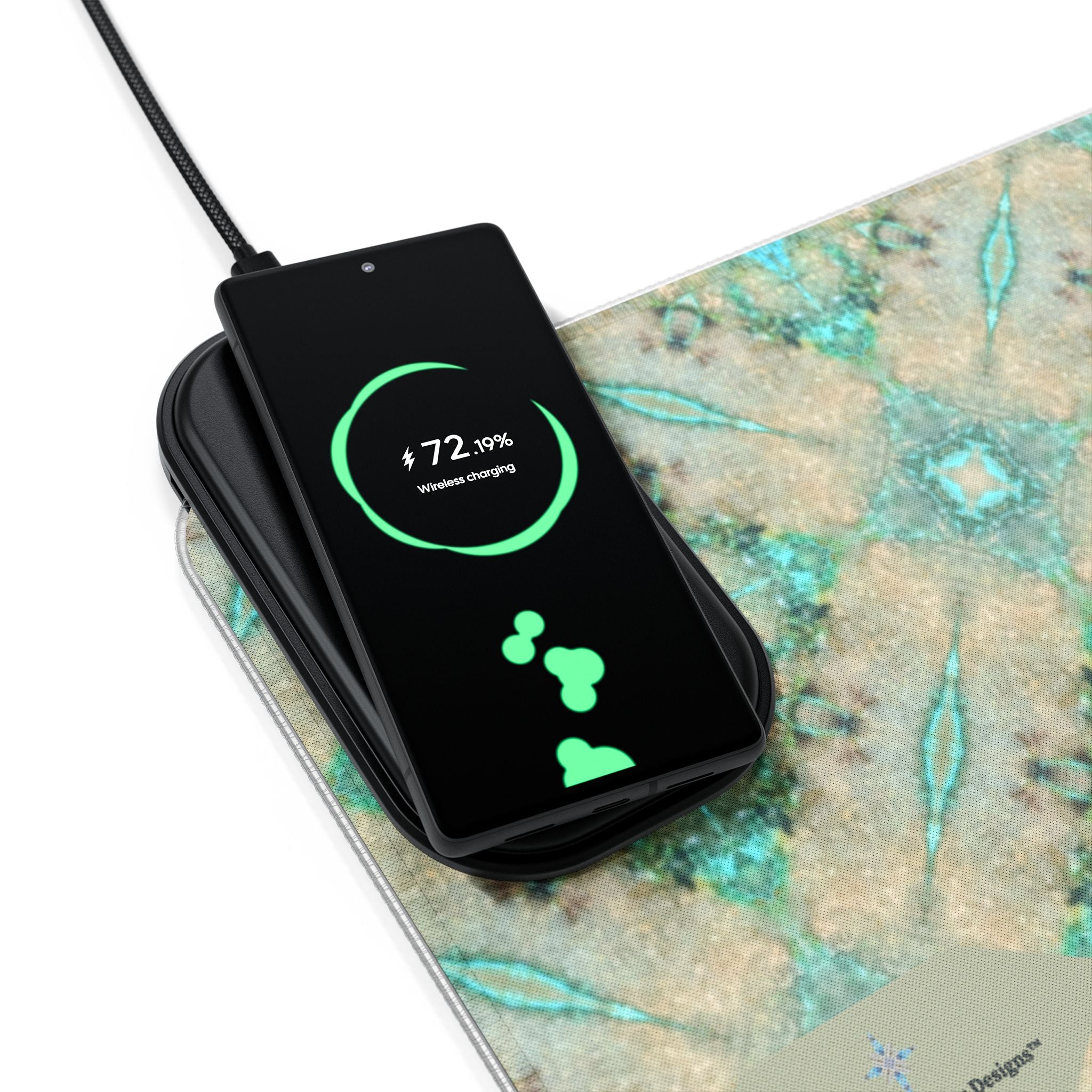 Nitika LED Mouse Pad with Wireless Phone Charging