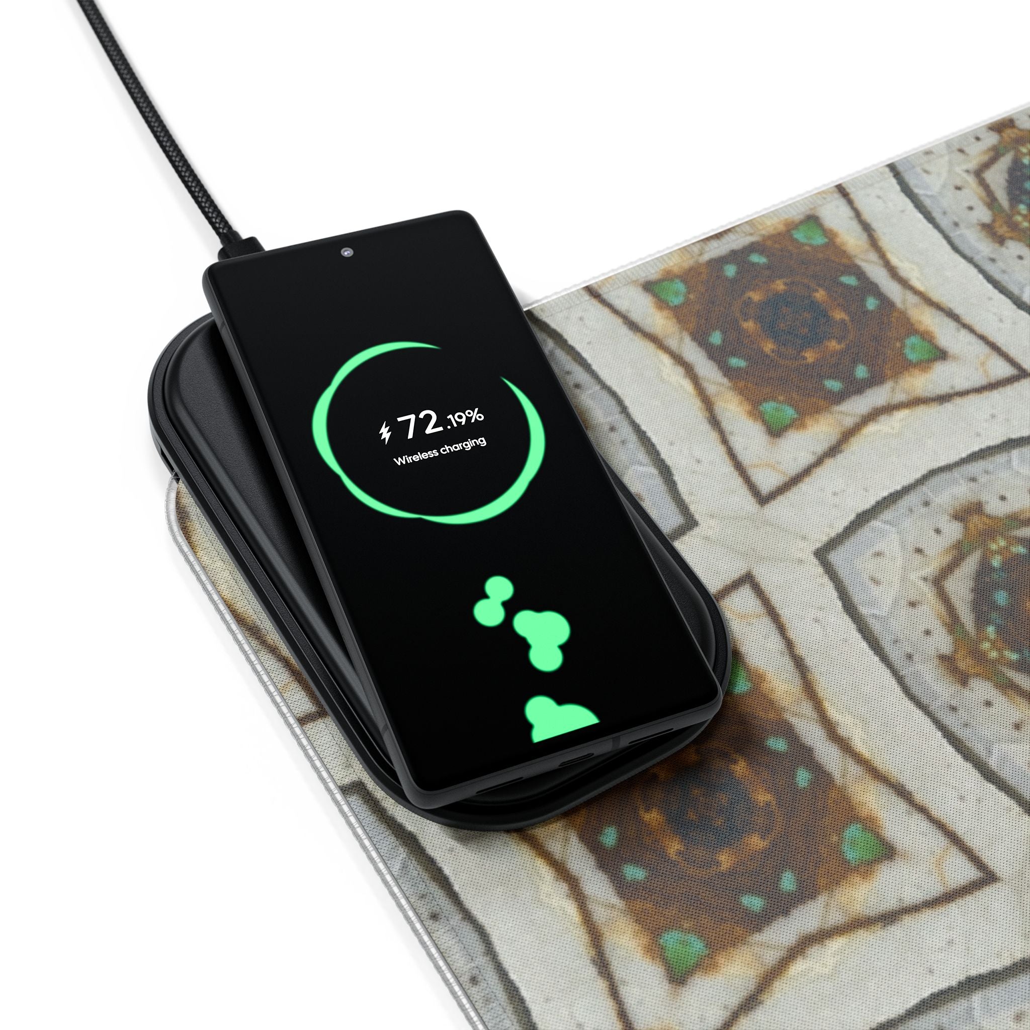 Tanin LED Mouse Pad with Wireless Phone Charging