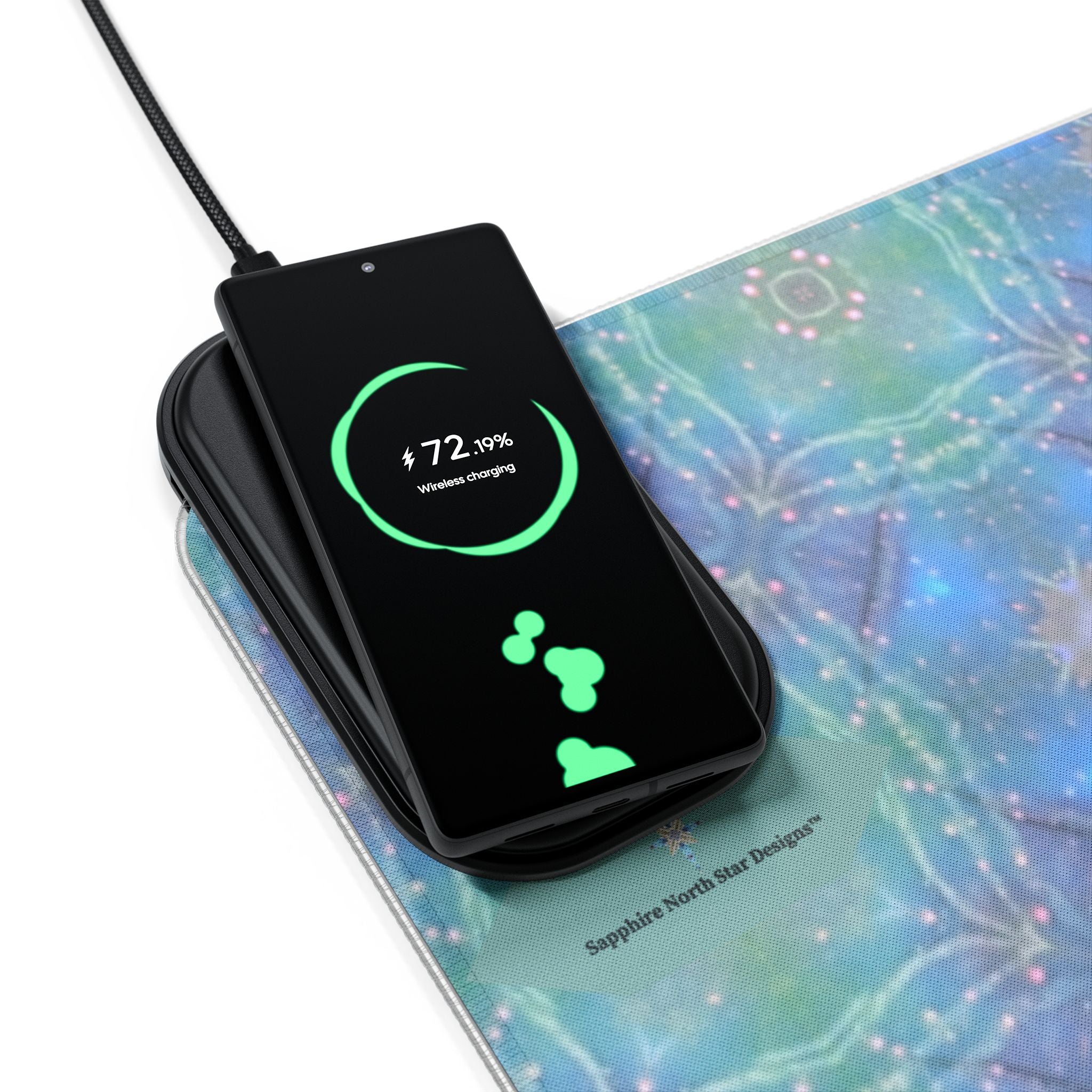 Nova LED Mouse Pad with Wireless Phone Charging