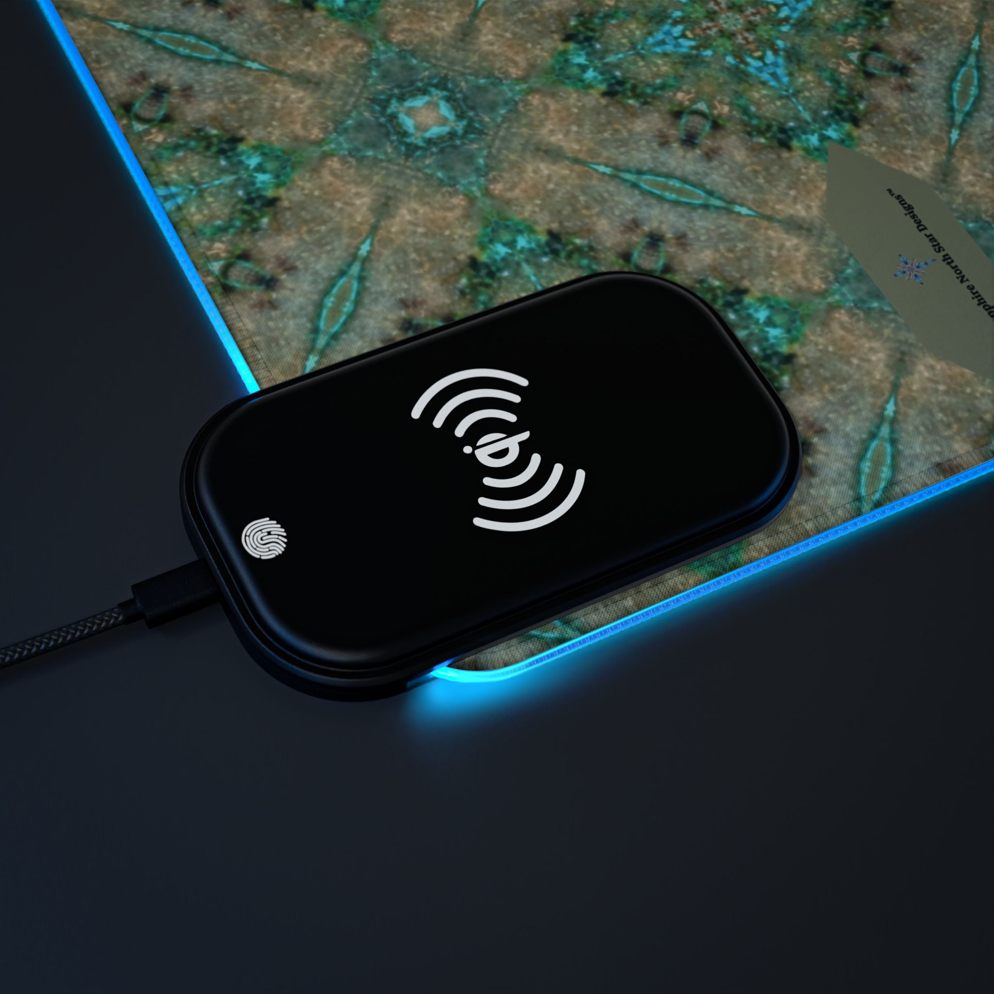 Nitika LED Mouse Pad with Wireless Phone Charging