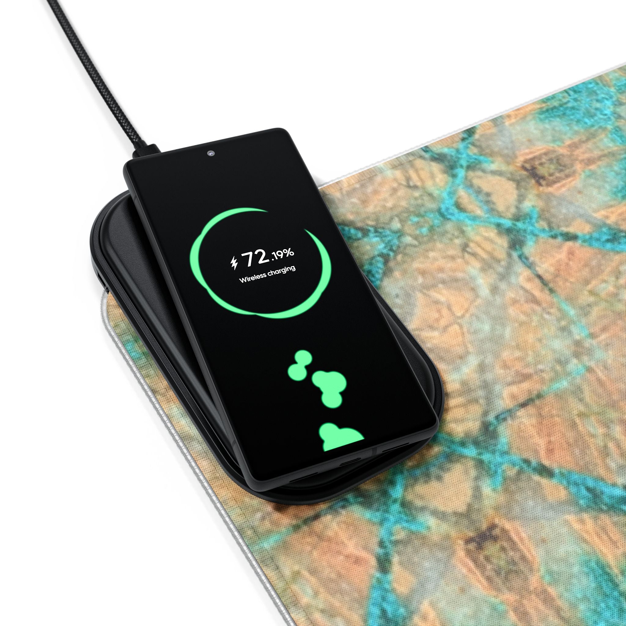 Dakota LED Mouse Pad with Wireless Phone Charging