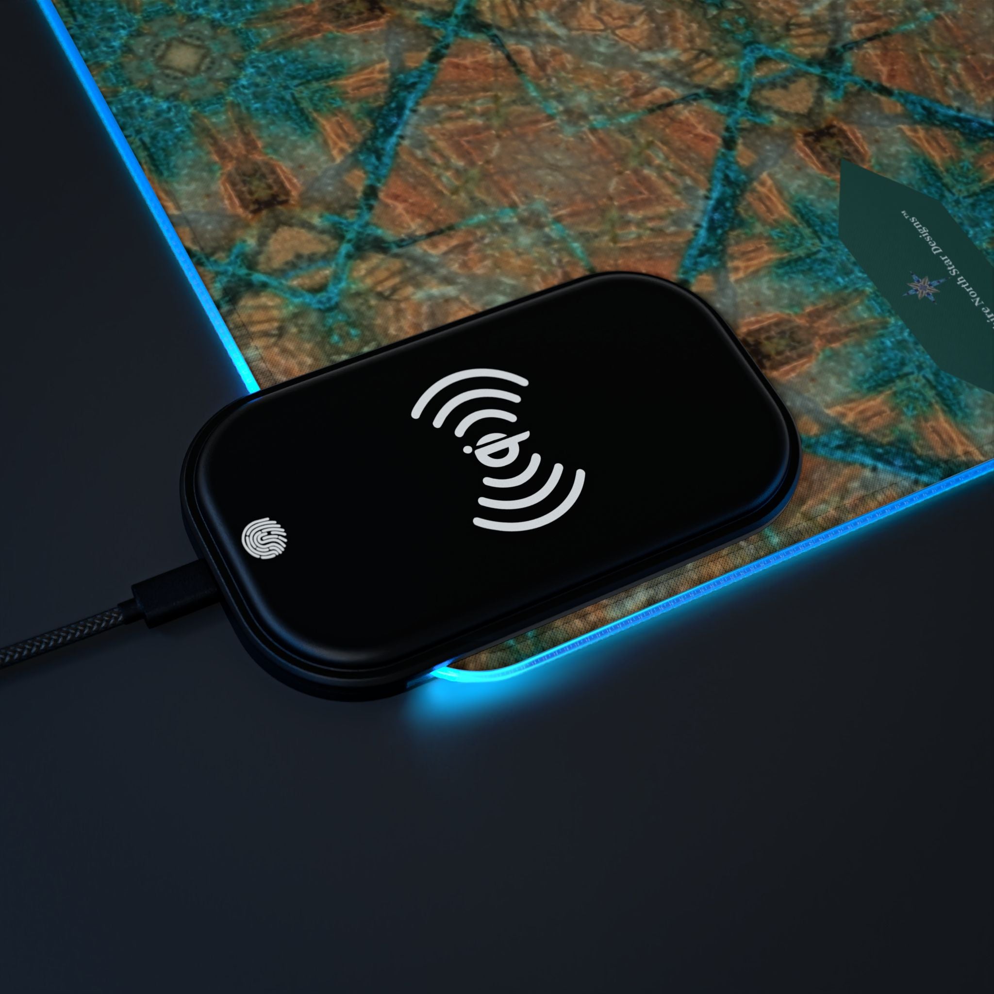 Dakota LED Mouse Pad with Wireless Phone Charging