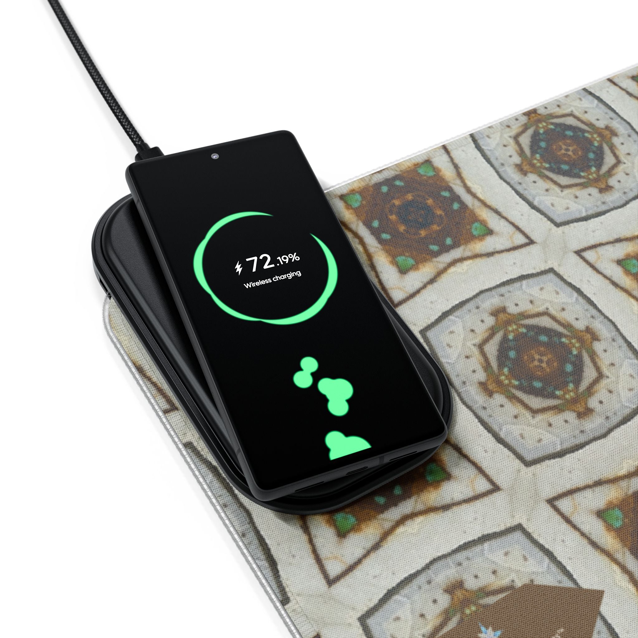 Tanin LED Mouse Pad with Wireless Phone Charging