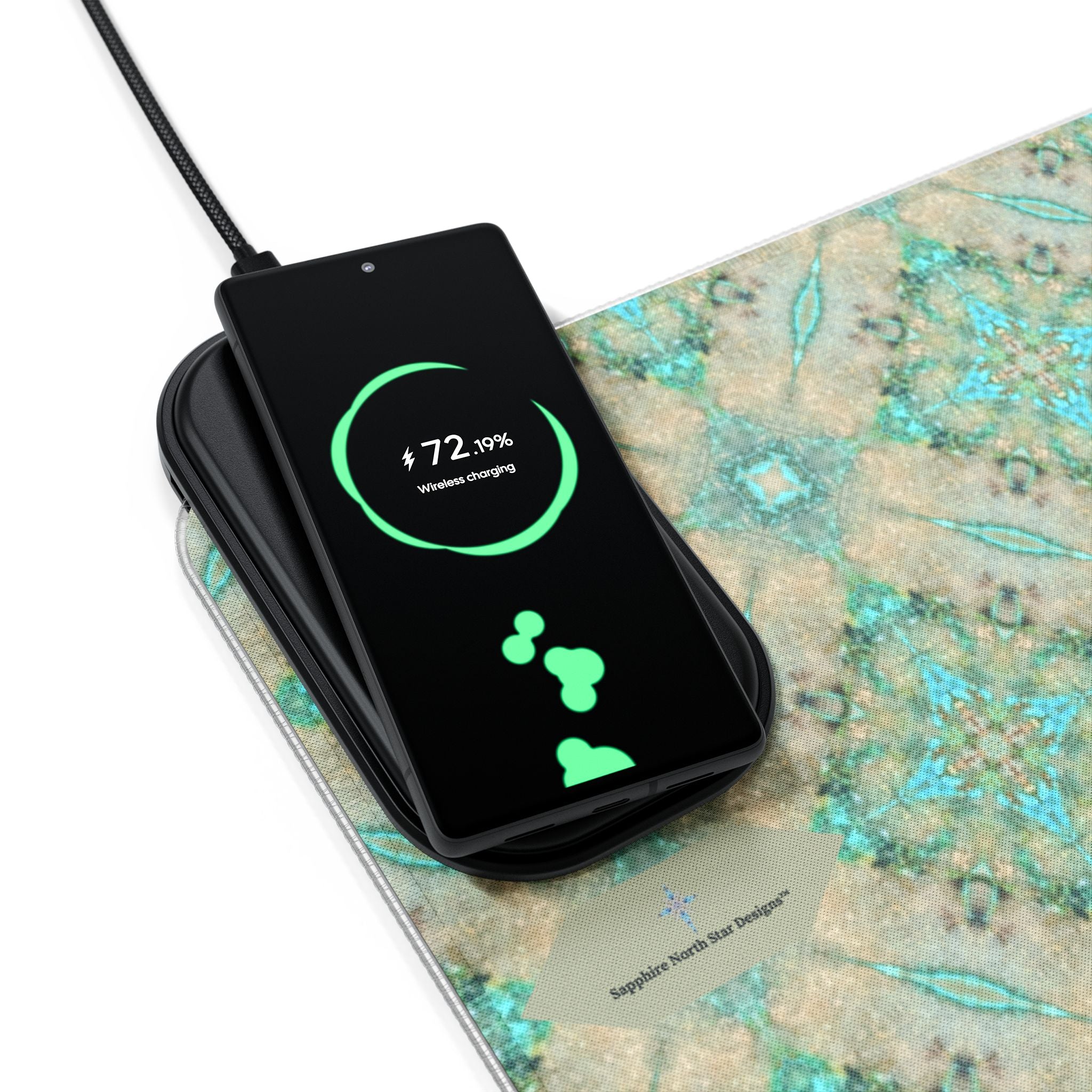 Nitika LED Mouse Pad with Wireless Phone Charging