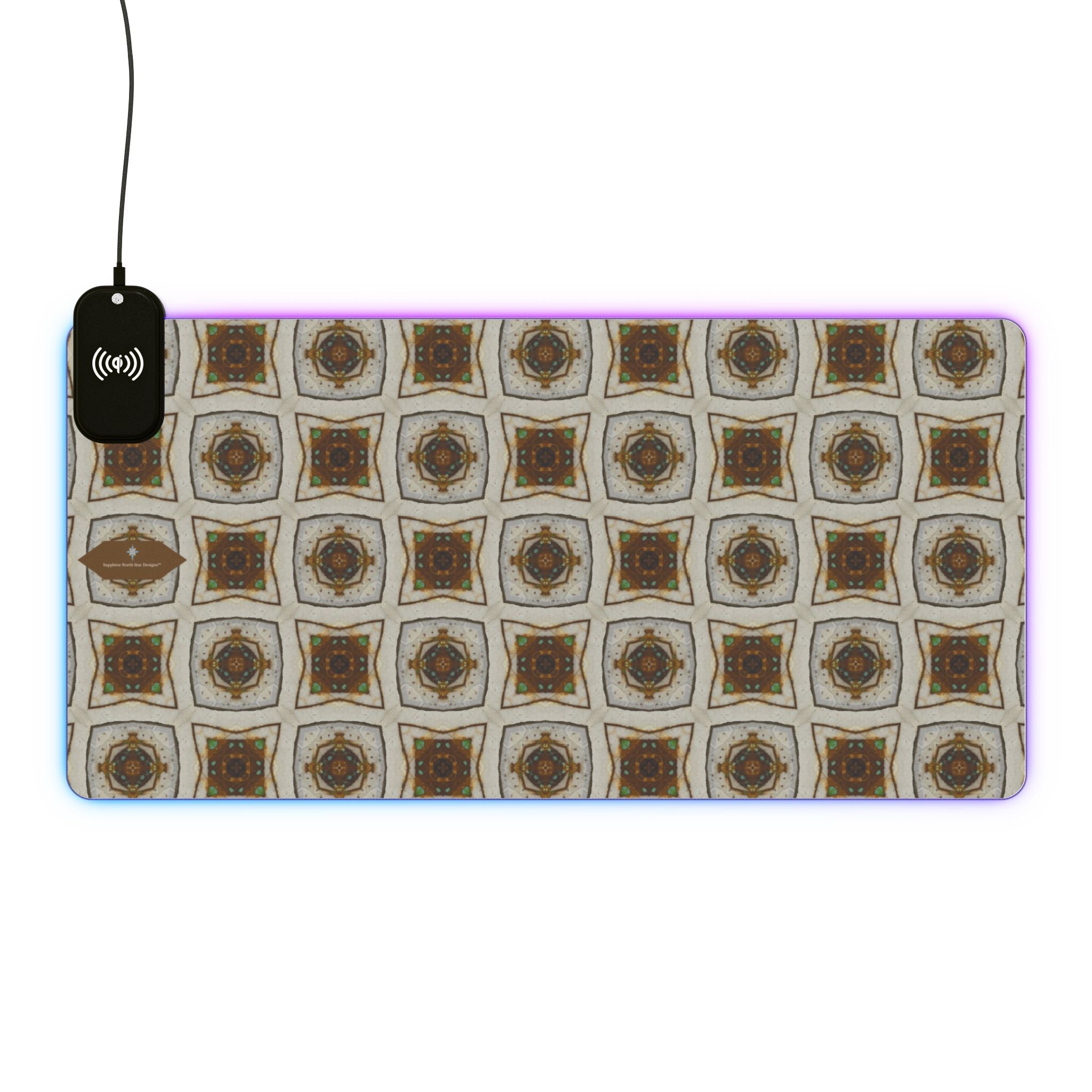 Tanin LED Mouse Pad with Wireless Phone Charging