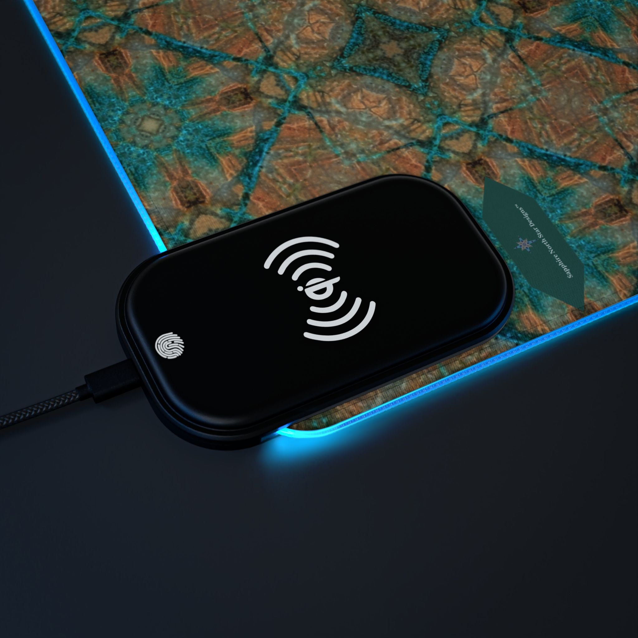 Dakota LED Mouse Pad with Wireless Phone Charging