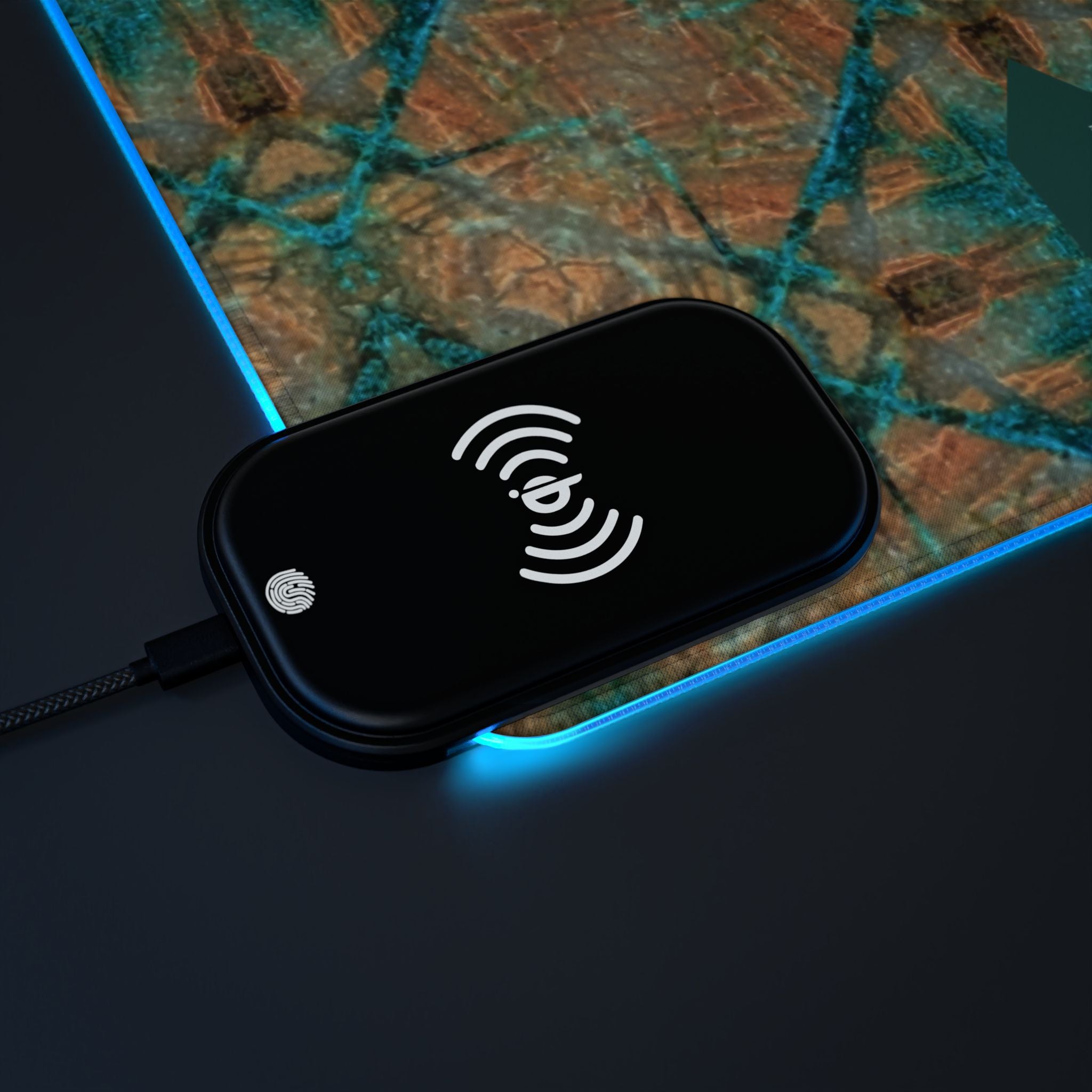 Dakota LED Mouse Pad with Wireless Phone Charging