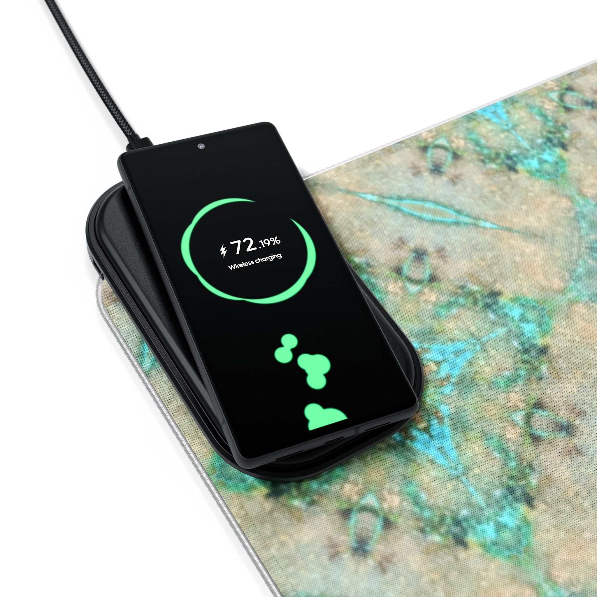 Nitika LED Mouse Pad with Wireless Phone Charging