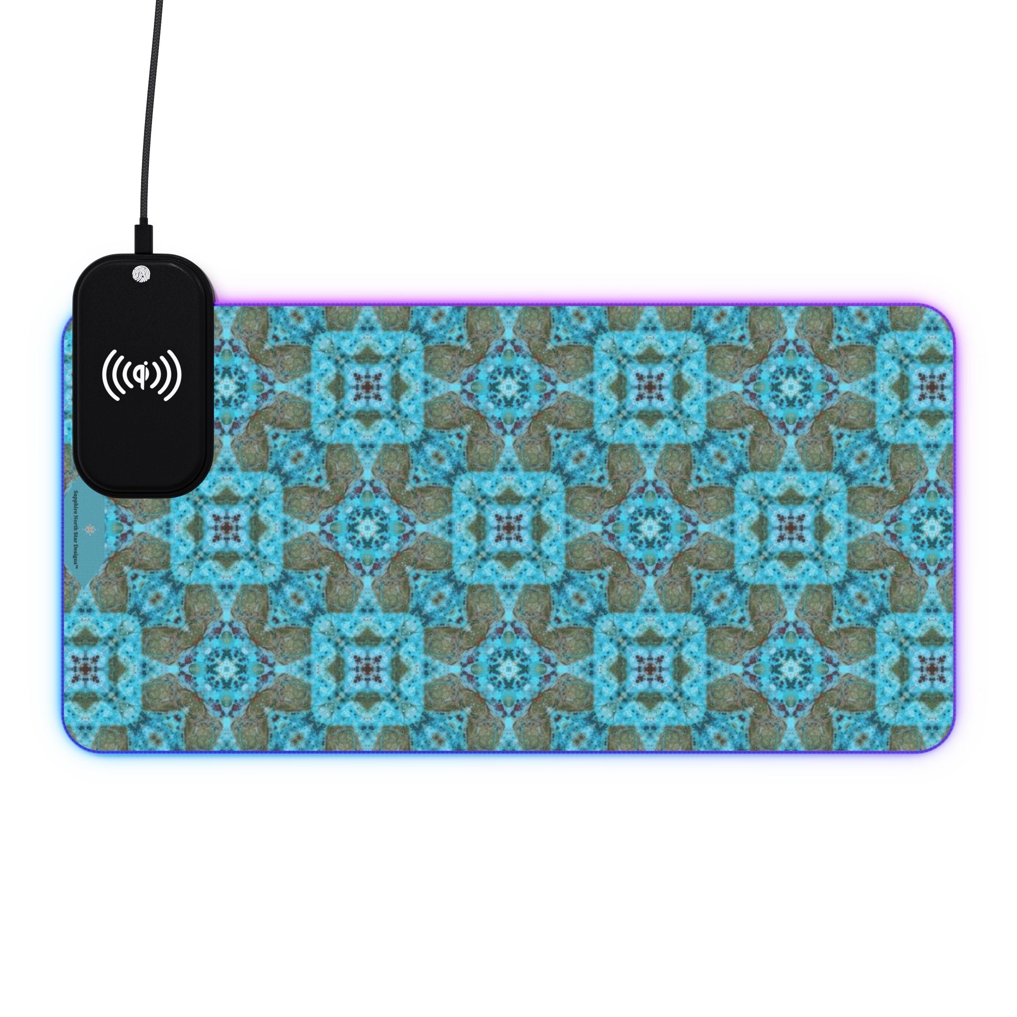 Ameyaili LED Mouse Pad with Wireless Phone Charging