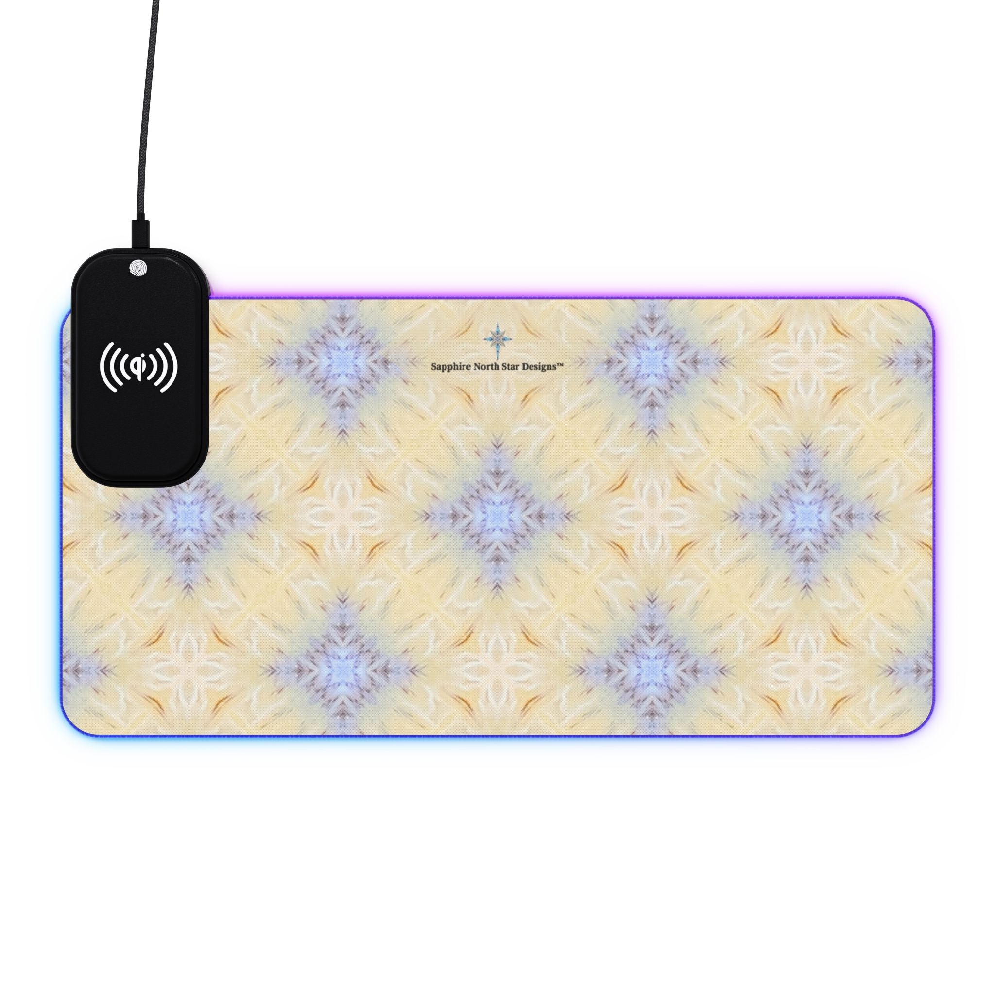 Ivaana LED Mouse Pad with Wireless Phone Charging