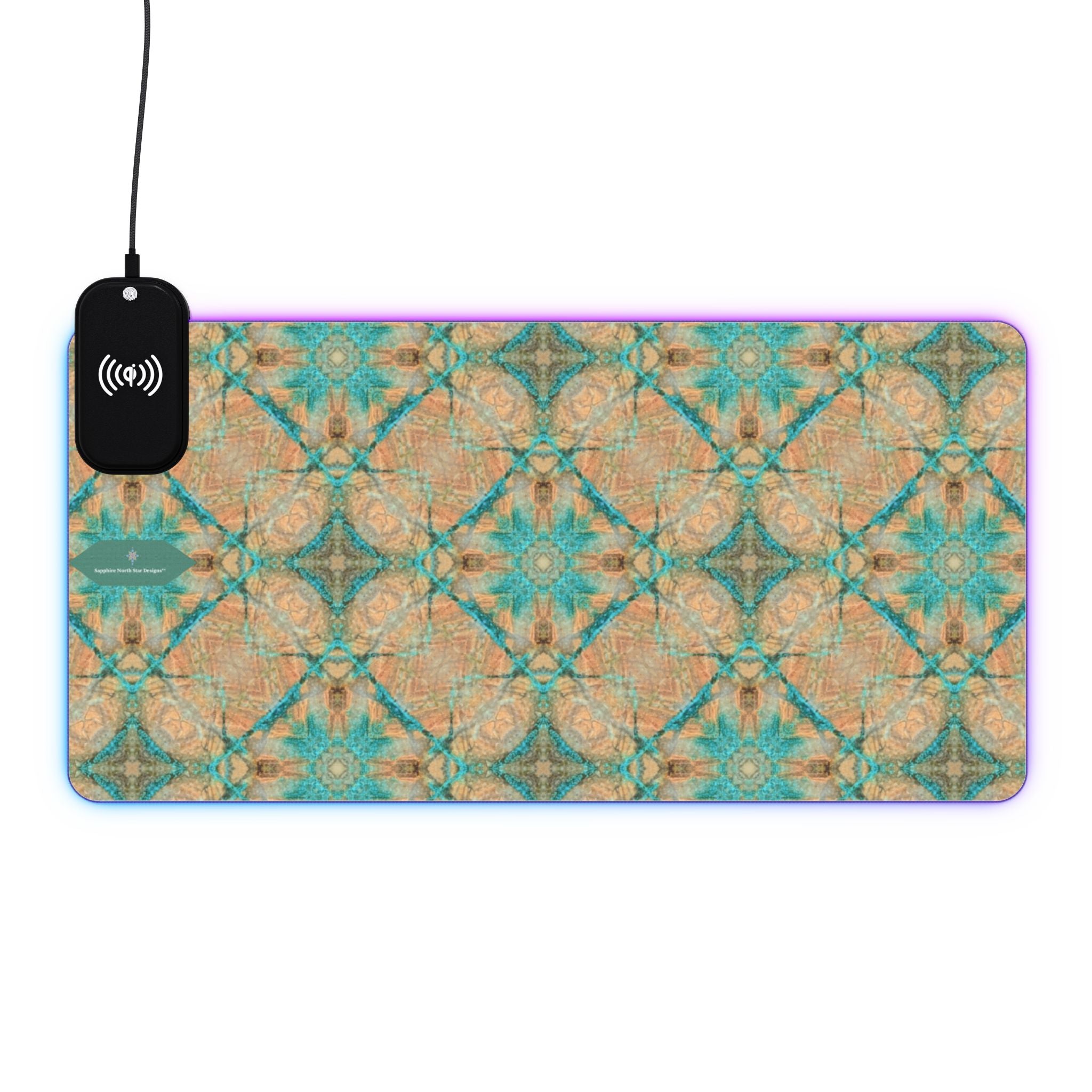 Dakota LED Mouse Pad with Wireless Phone Charging