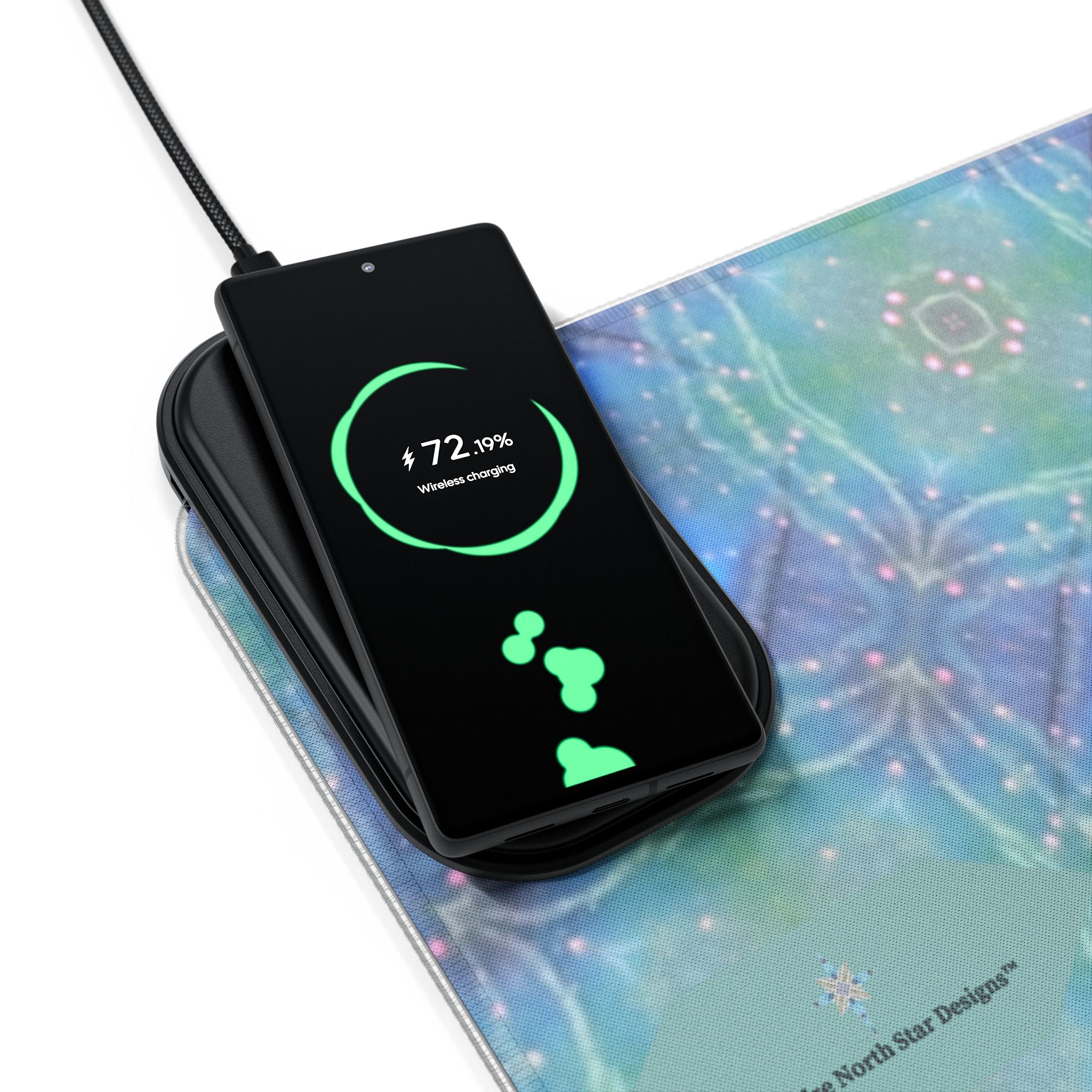 Nova LED Mouse Pad with Wireless Phone Charging