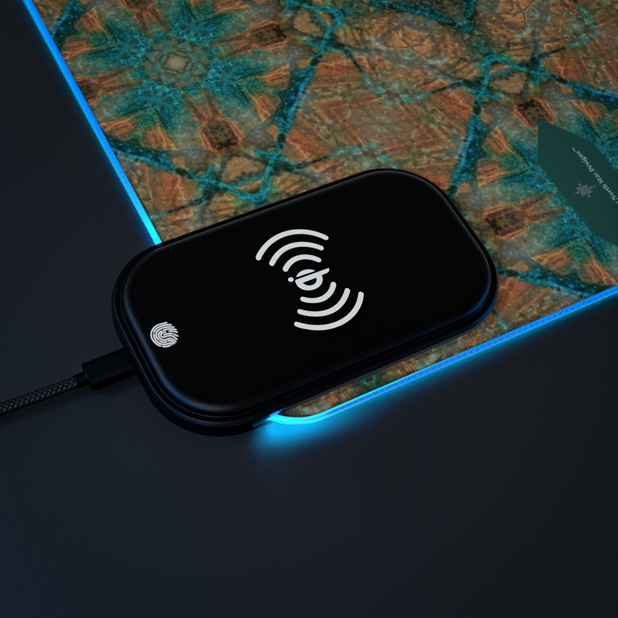 Dakota LED Mouse Pad with Wireless Phone Charging