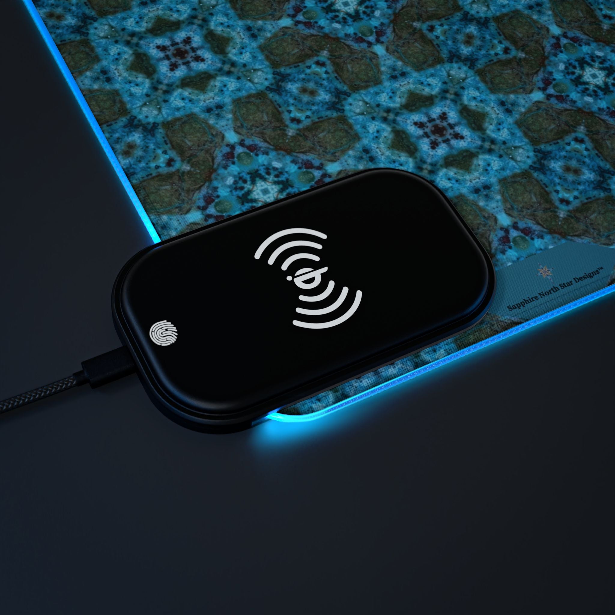 Ameyaili LED Mouse Pad with Wireless Phone Charging