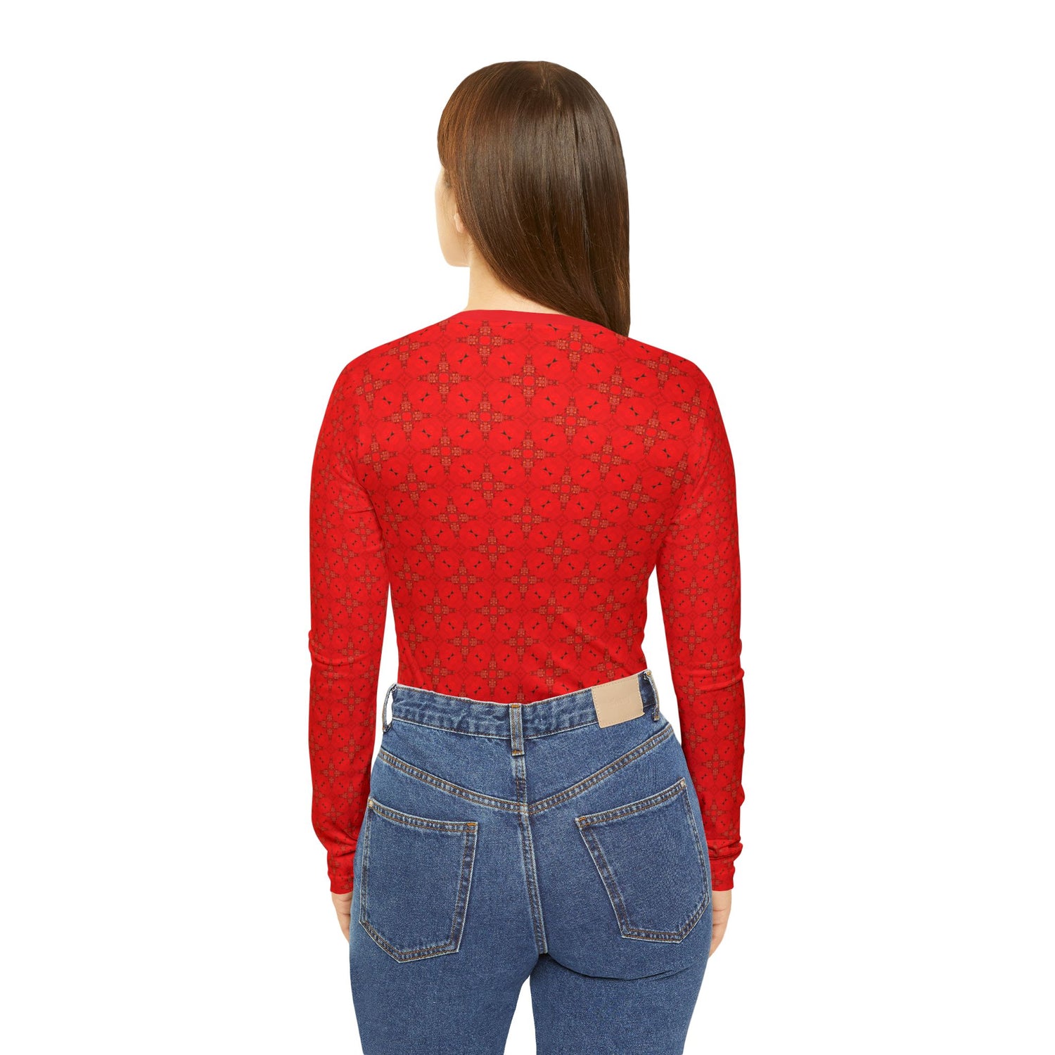 Nina Red Long Sleeve Shirt