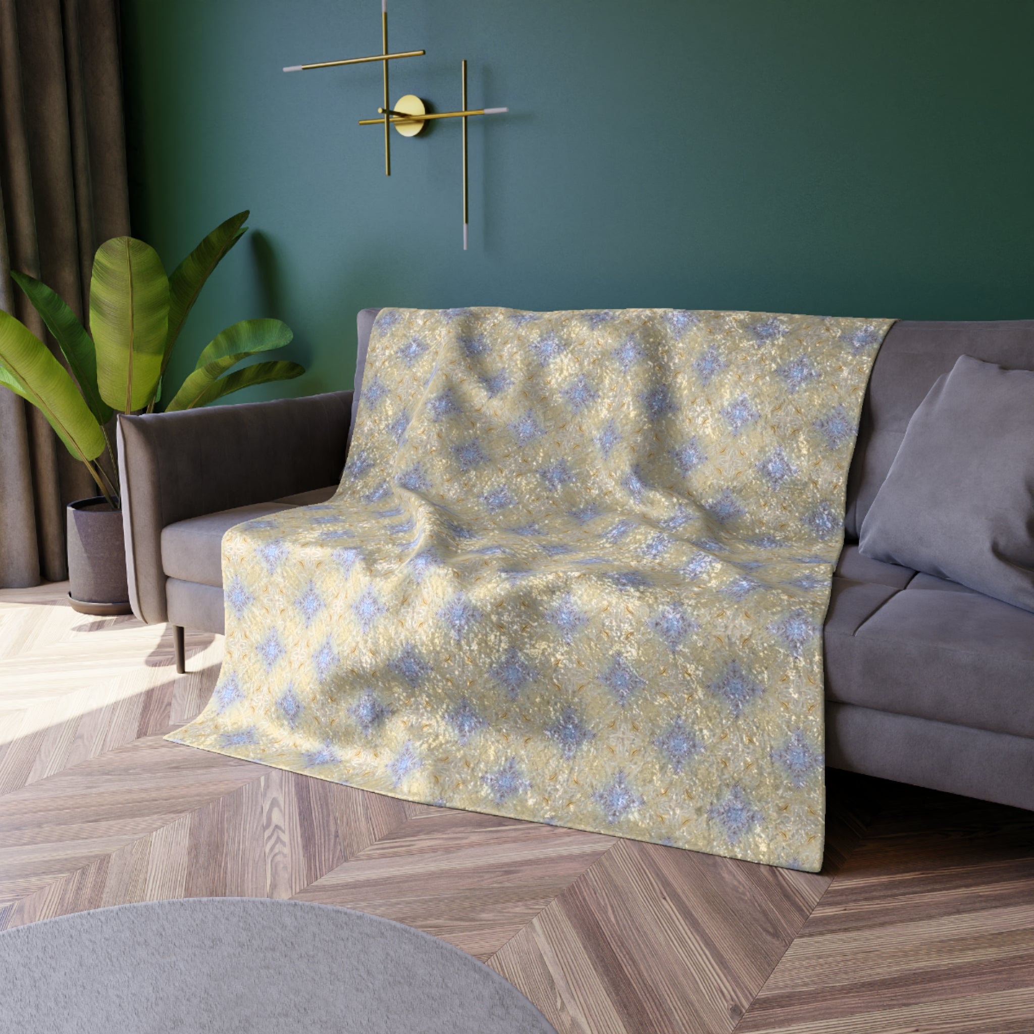 Ivaana Crushed Velvet Blanket