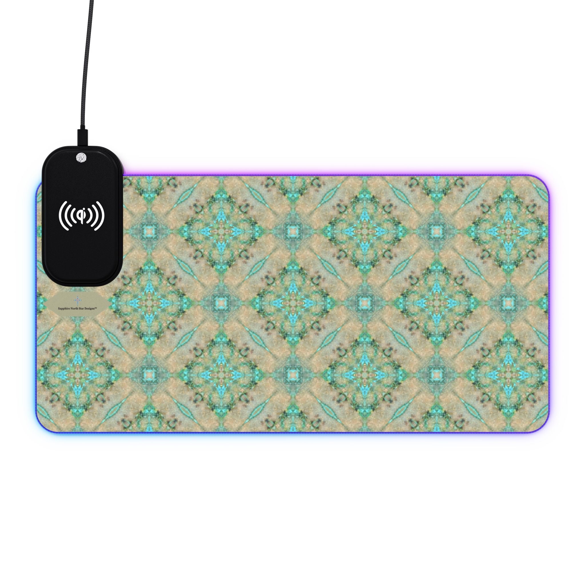 Nitika LED Mouse Pad with Wireless Phone Charging