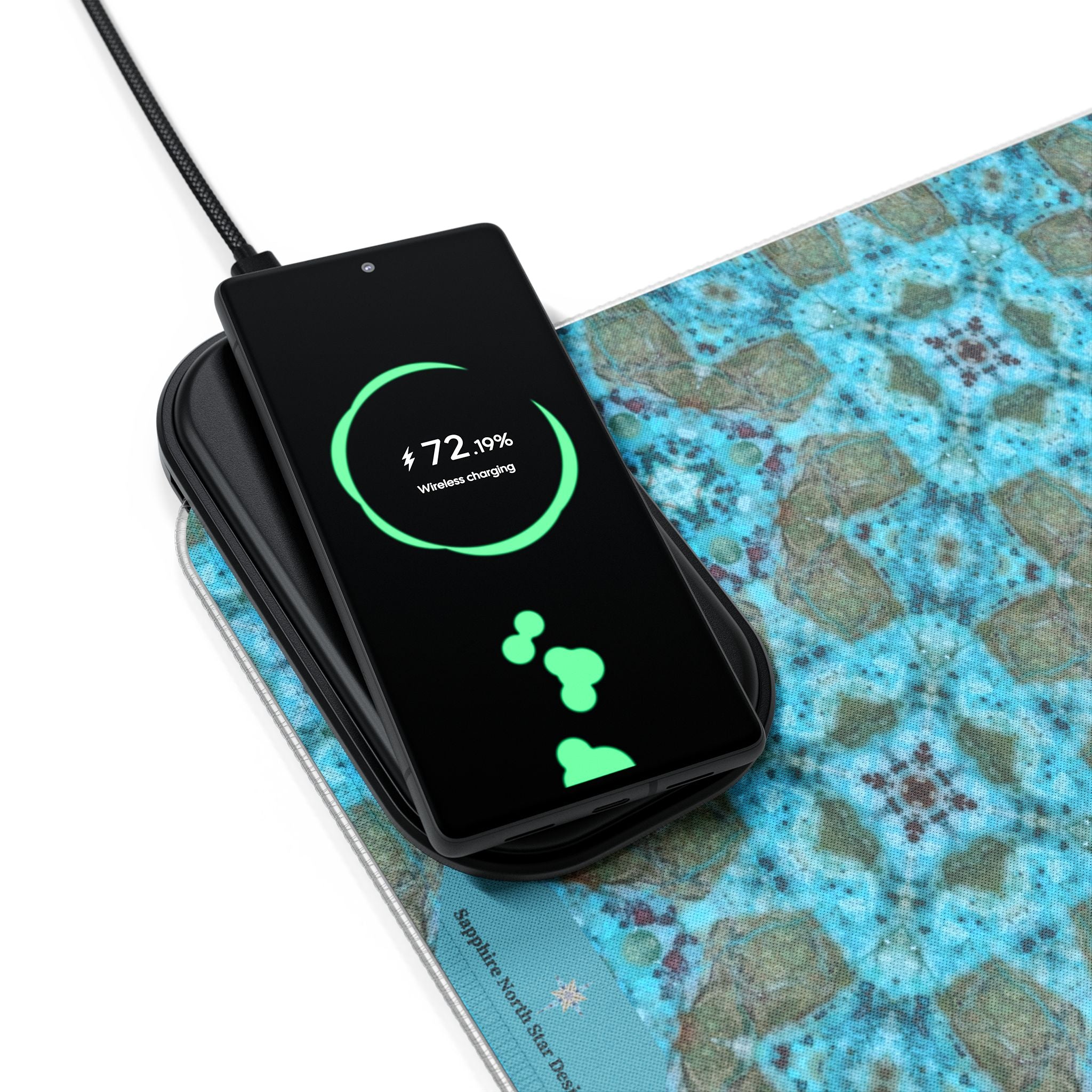 Ameyaili LED Mouse Pad with Wireless Phone Charging