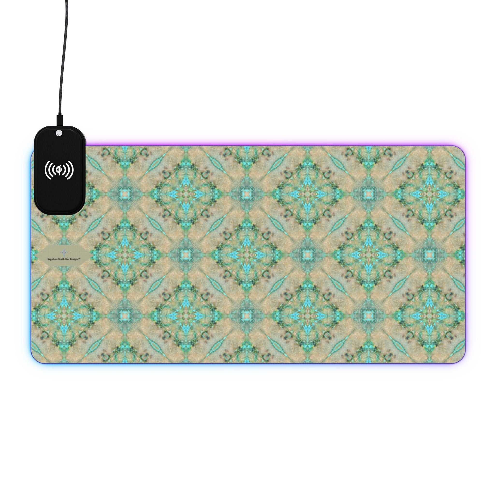 Nitika LED Mouse Pad with Wireless Phone Charging