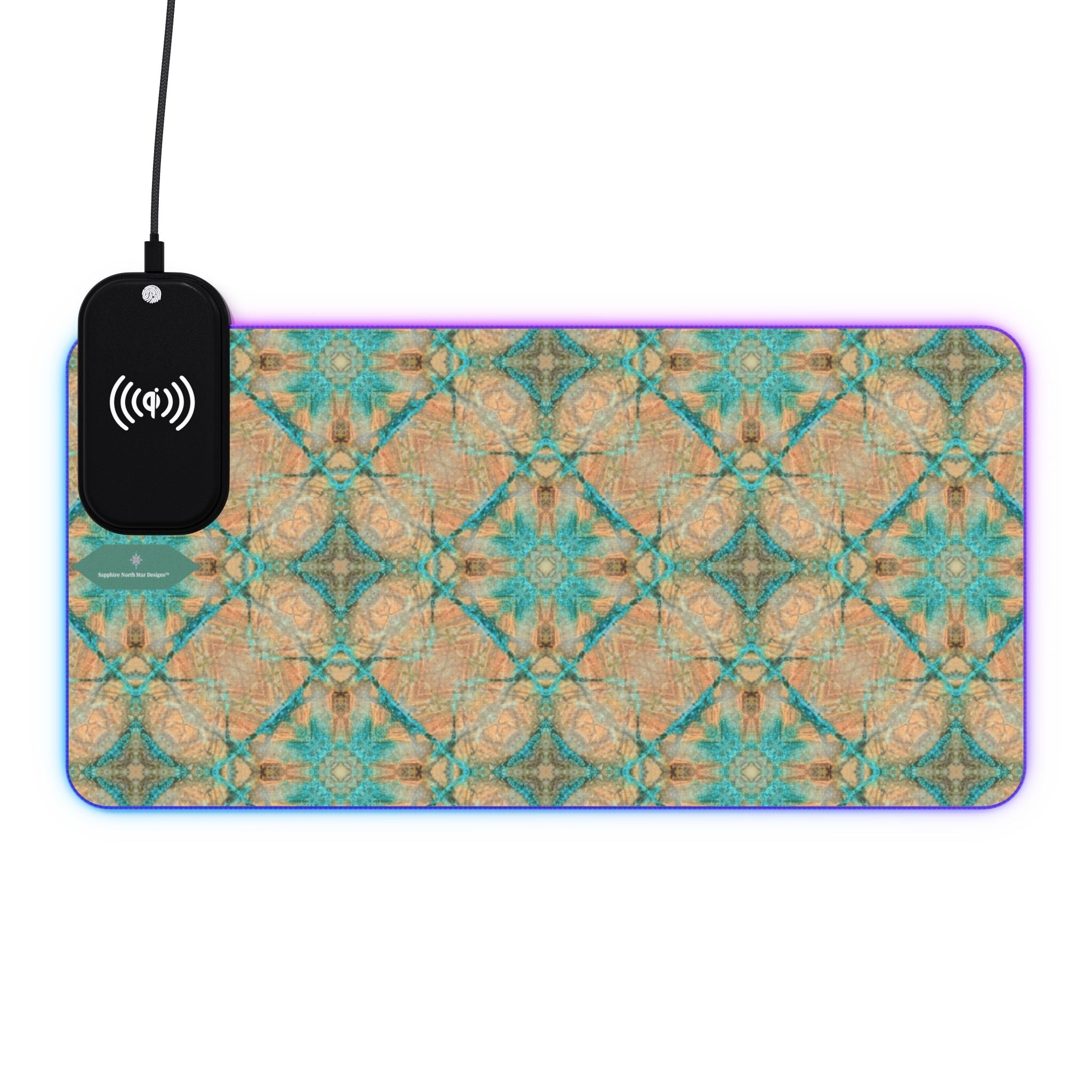 Dakota LED Mouse Pad with Wireless Phone Charging
