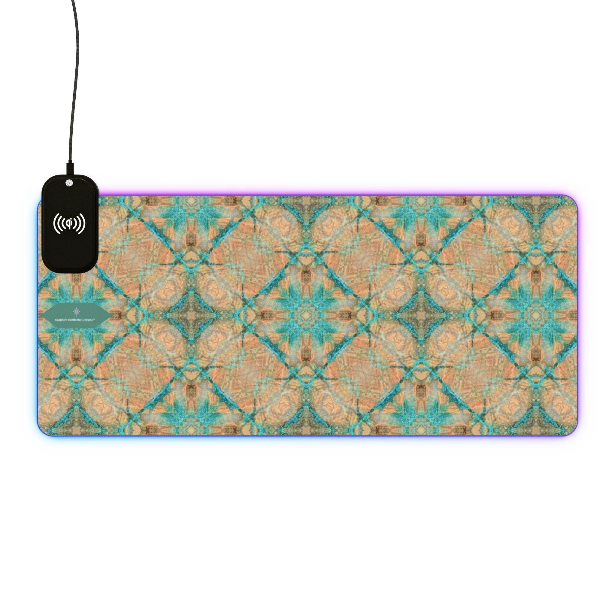 Dakota LED Mouse Pad with Wireless Phone Charging