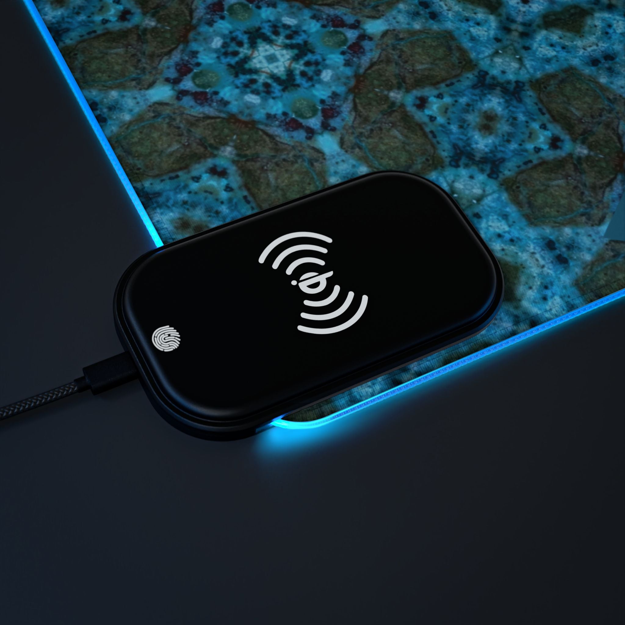 Ameyaili LED Mouse Pad with Wireless Phone Charging
