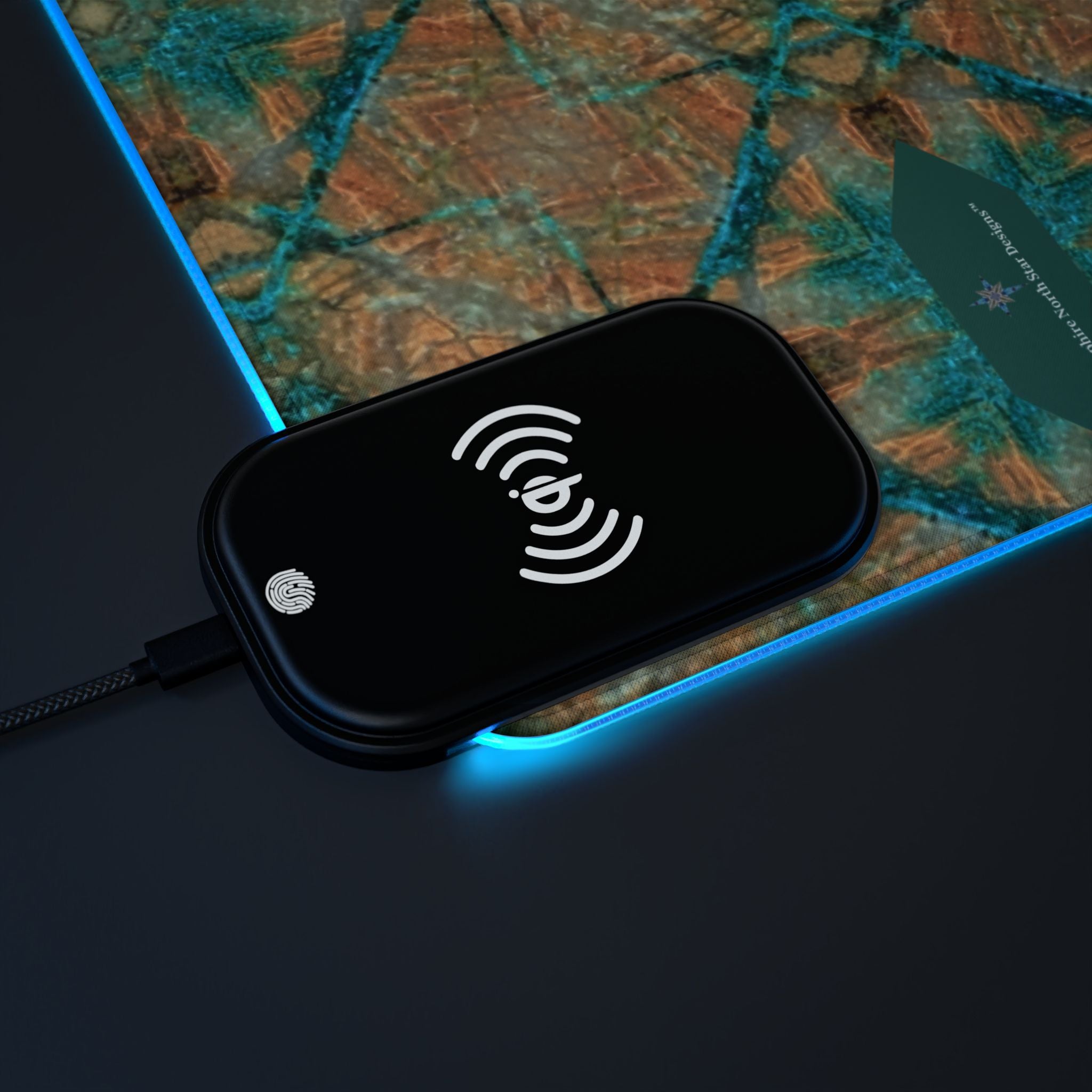 Dakota LED Mouse Pad with Wireless Phone Charging