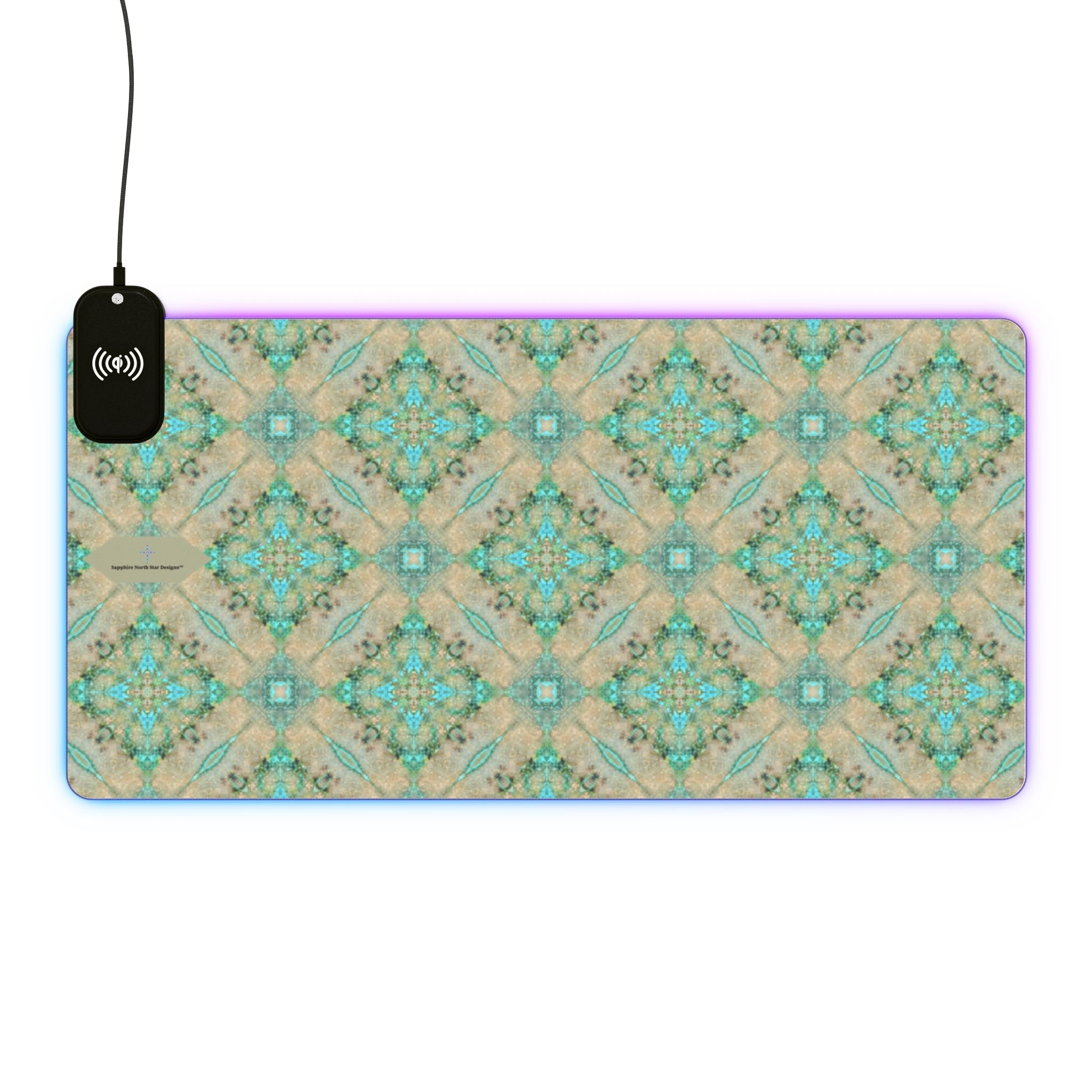 Nitika LED Mouse Pad with Wireless Phone Charging