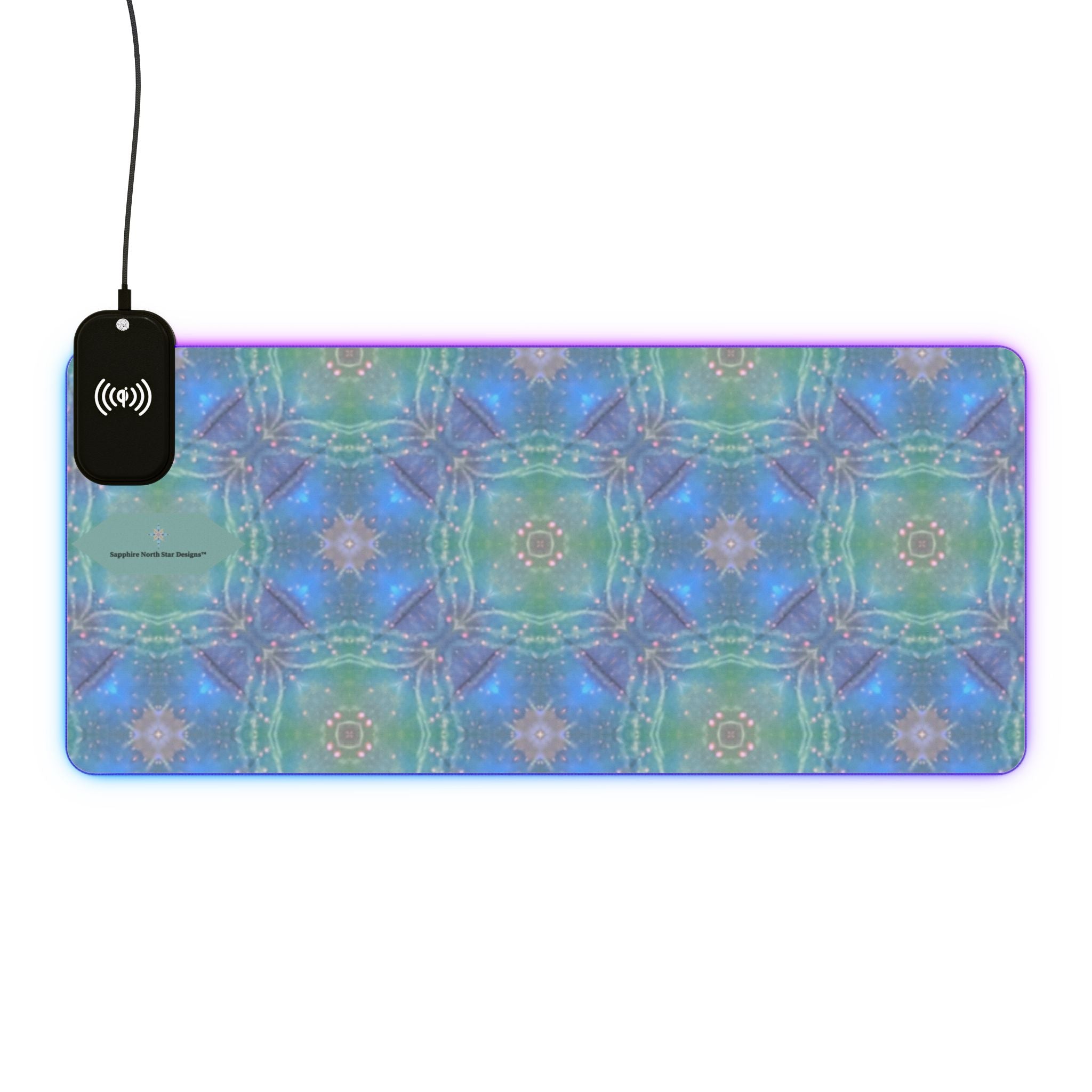 Nova LED Mouse Pad with Wireless Phone Charging