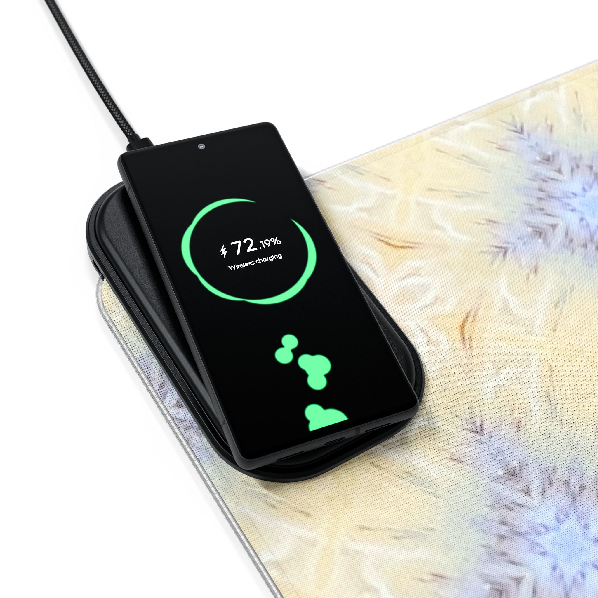 Ivaana LED Mouse Pad with Wireless Phone Charging