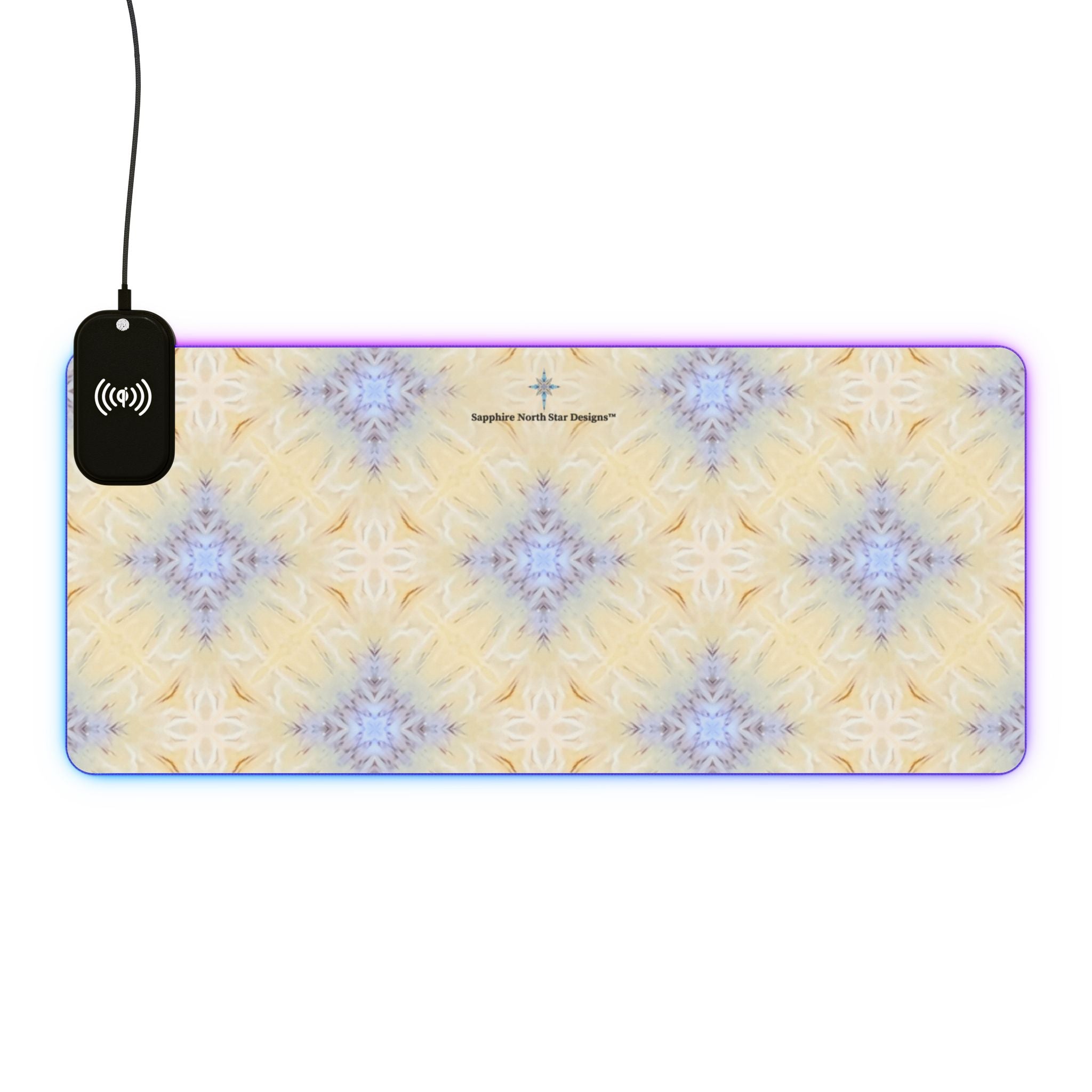 Ivaana LED Mouse Pad with Wireless Phone Charging