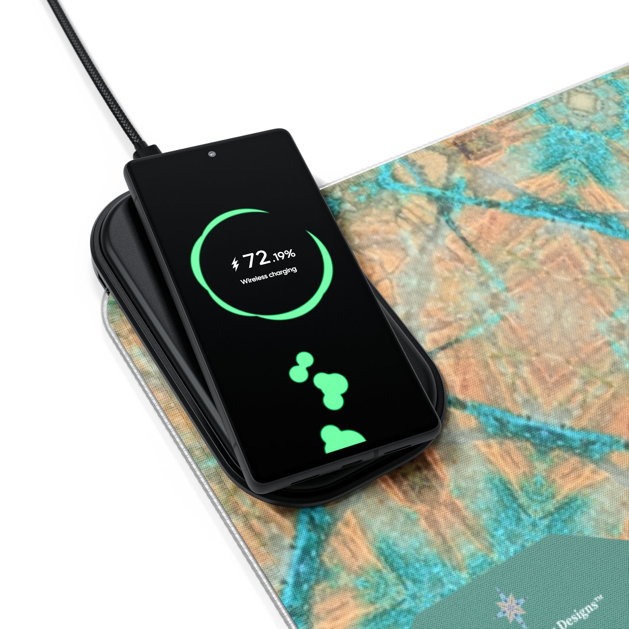 Dakota LED Mouse Pad with Wireless Phone Charging