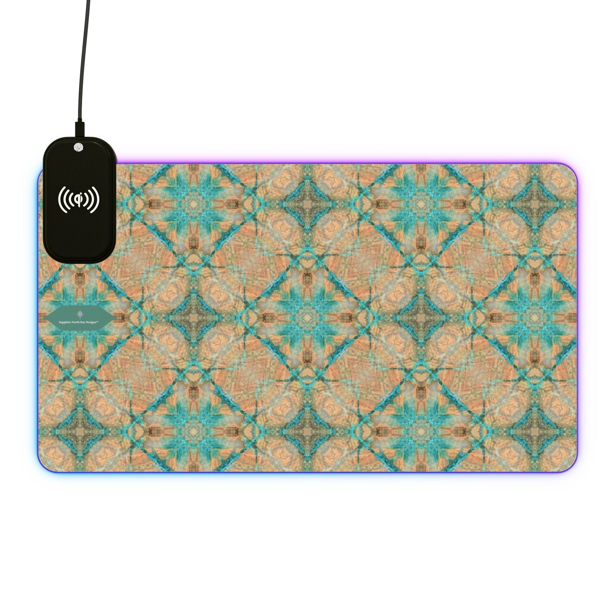 Dakota LED Mouse Pad with Wireless Phone Charging