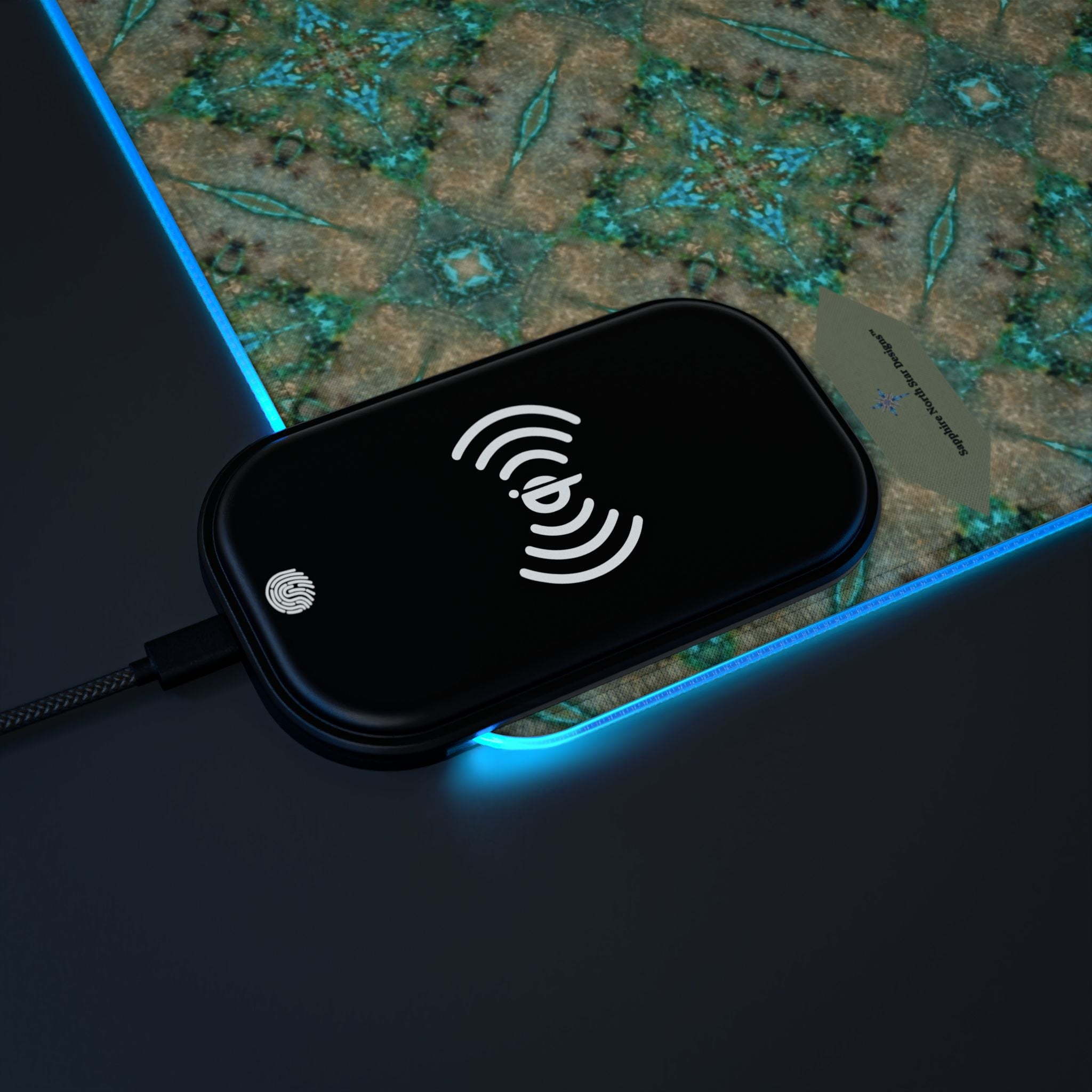 Nitika LED Mouse Pad with Wireless Phone Charging