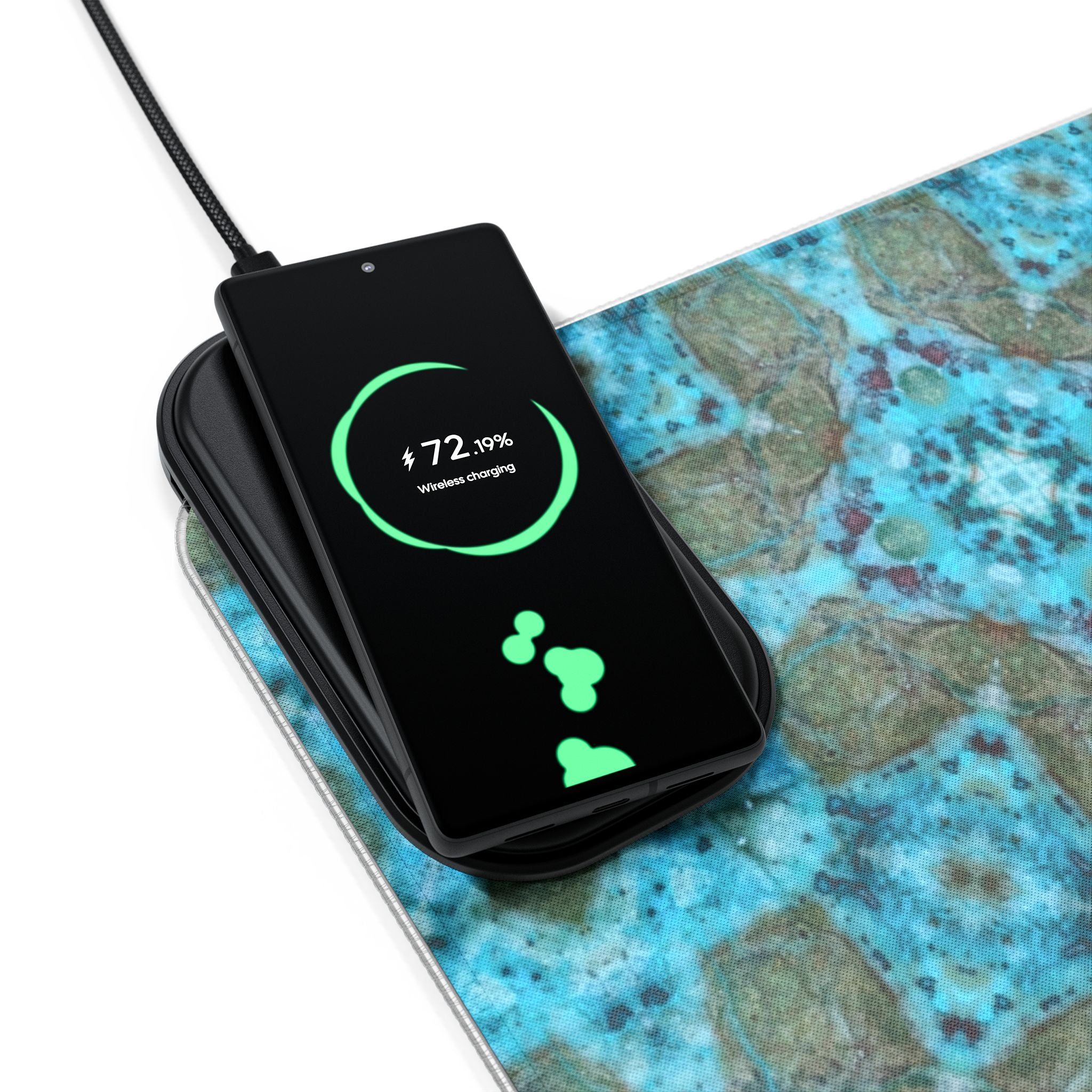 Ameyaili LED Mouse Pad with Wireless Phone Charging