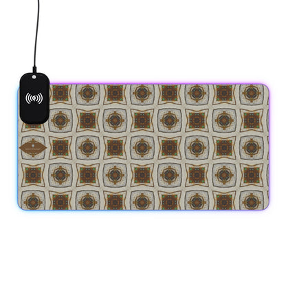 Tanin LED Mouse Pad with Wireless Phone Charging