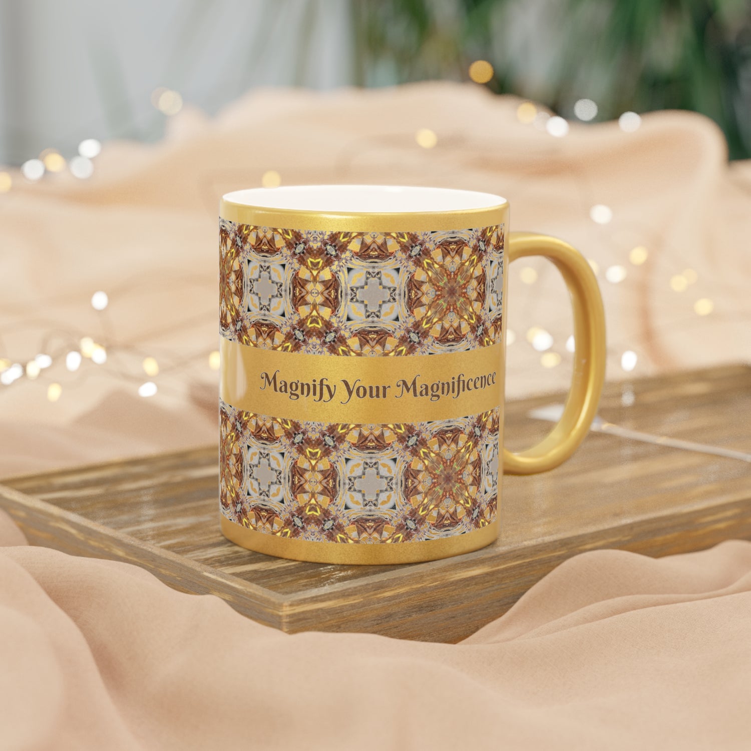 Magnify Your Magnificence Metallic Mug