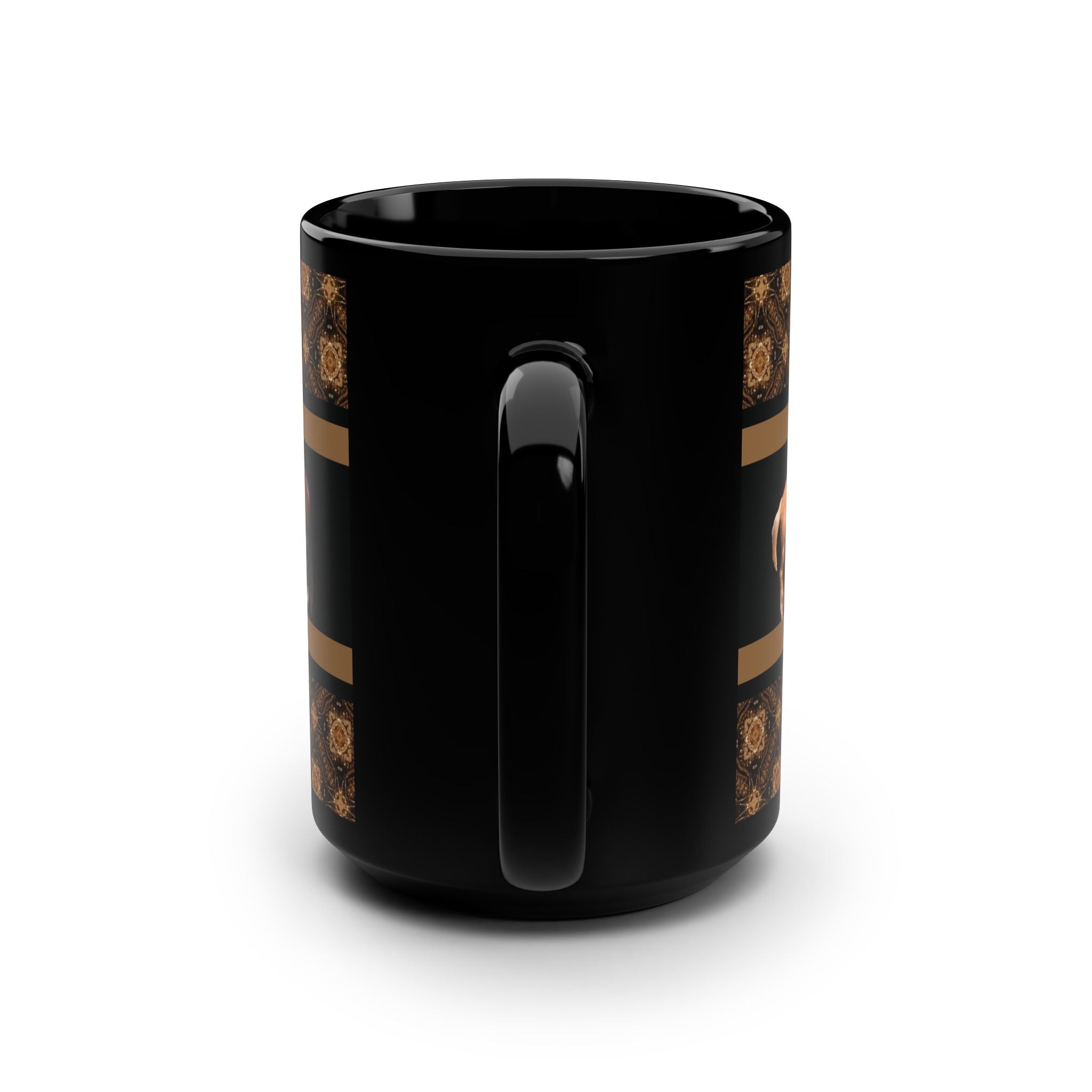 Horse Black Mug, 15oz