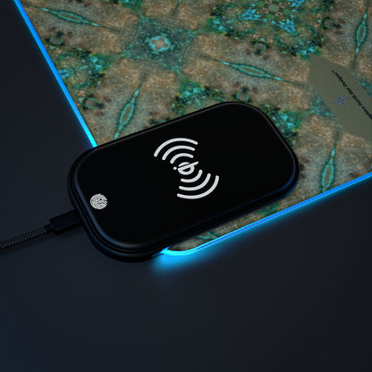 Nitika LED Mouse Pad with Wireless Phone Charging