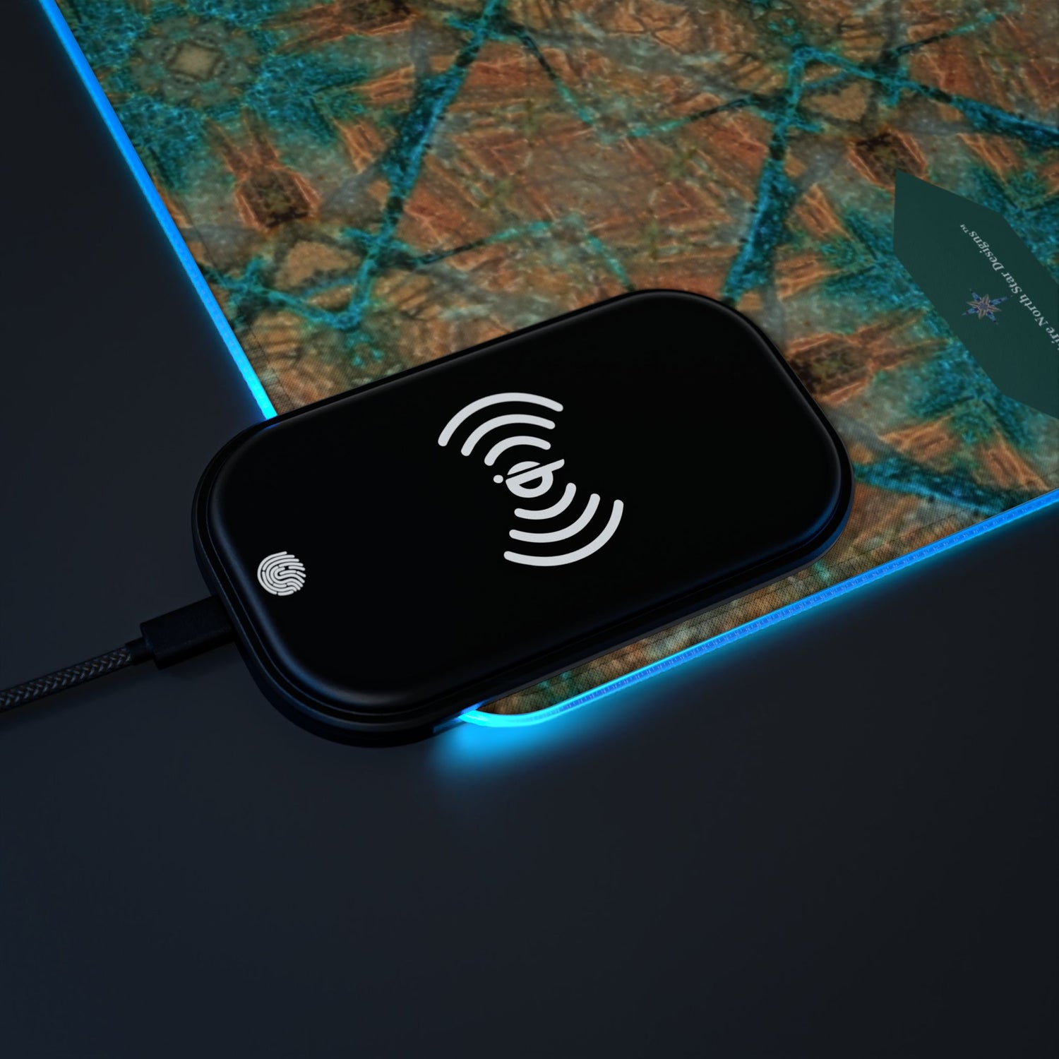 Dakota LED Mouse Pad with Wireless Phone Charging