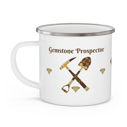 Gemstone Prospector Enamel Camping Mug
