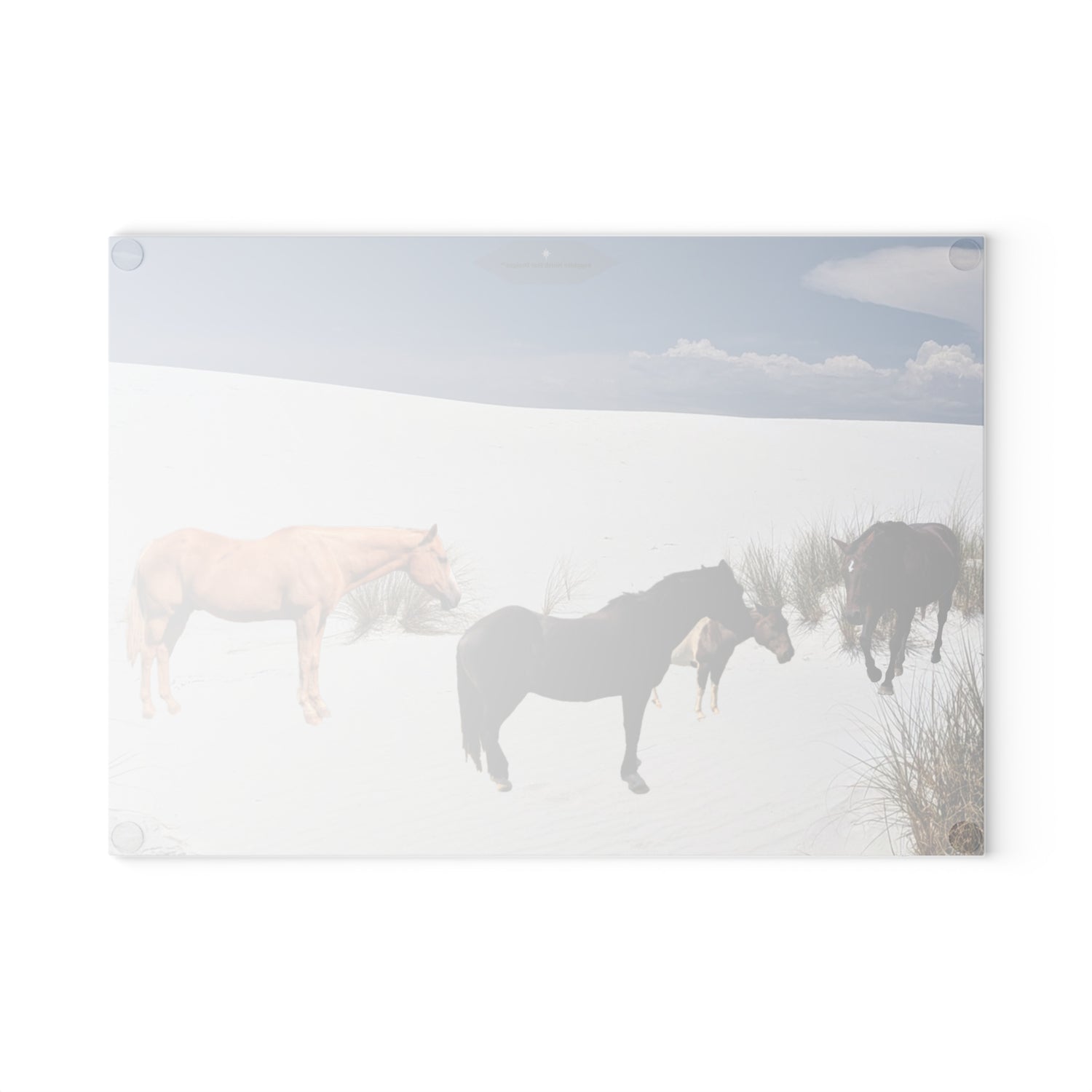 Horse Glass Cutting Board