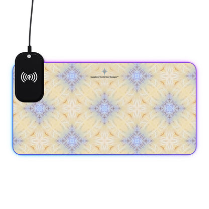 Ivaana LED Mouse Pad with Wireless Phone Charging
