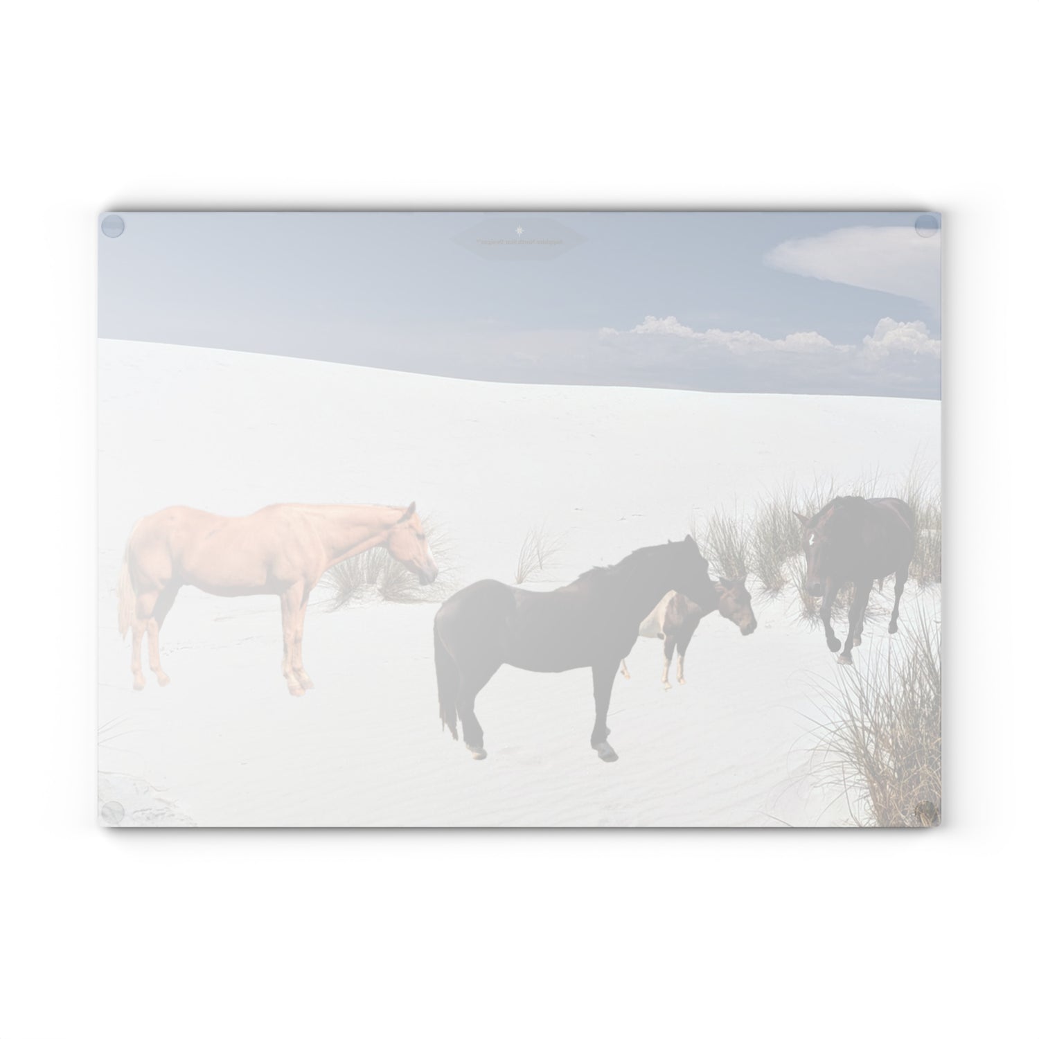Horse Glass Cutting Board