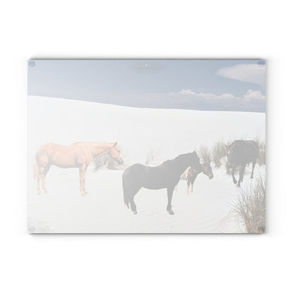 Horse Glass Cutting Board