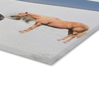 Horse Glass Cutting Board