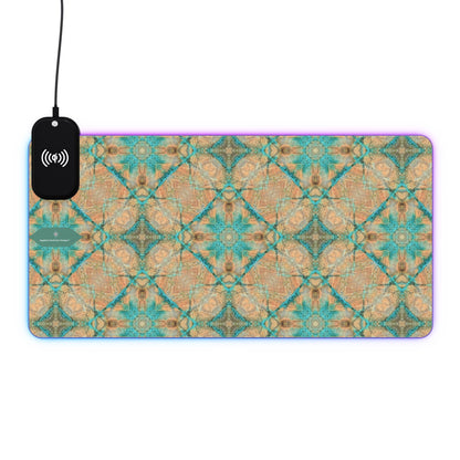 Dakota LED Mouse Pad with Wireless Phone Charging